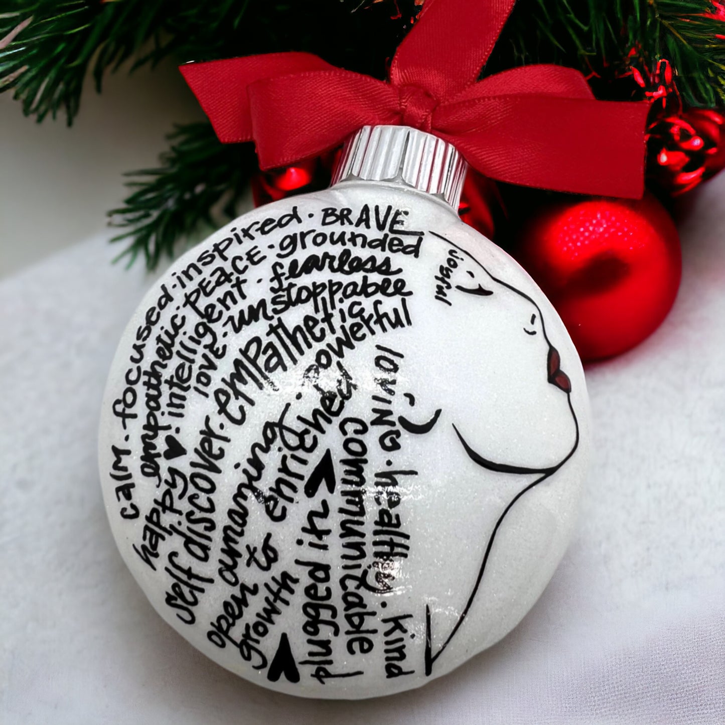Christmas Ornament: Words of Affirmation – Spread Positivity and Holiday Cheer!
