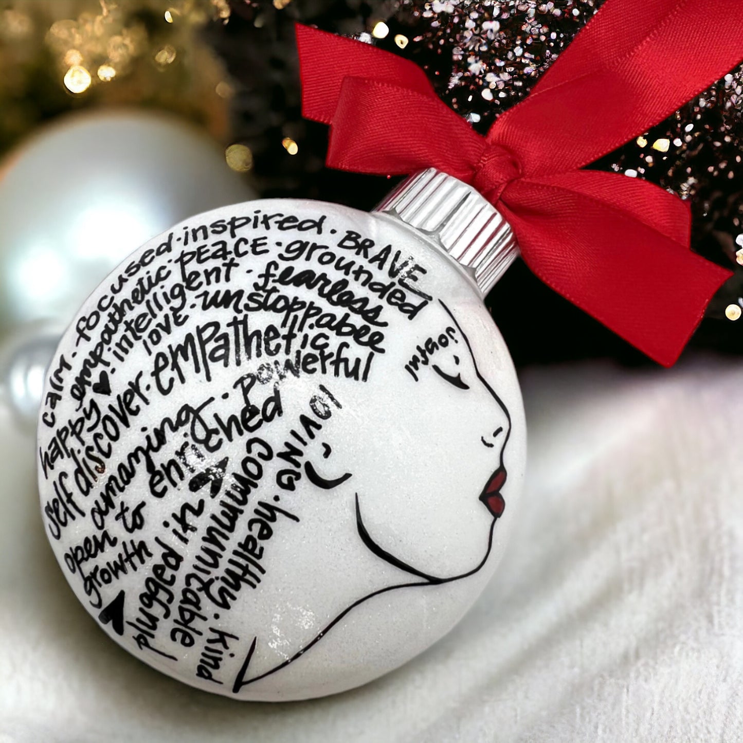Christmas Ornament: Words of Affirmation – Spread Positivity and Holiday Cheer!