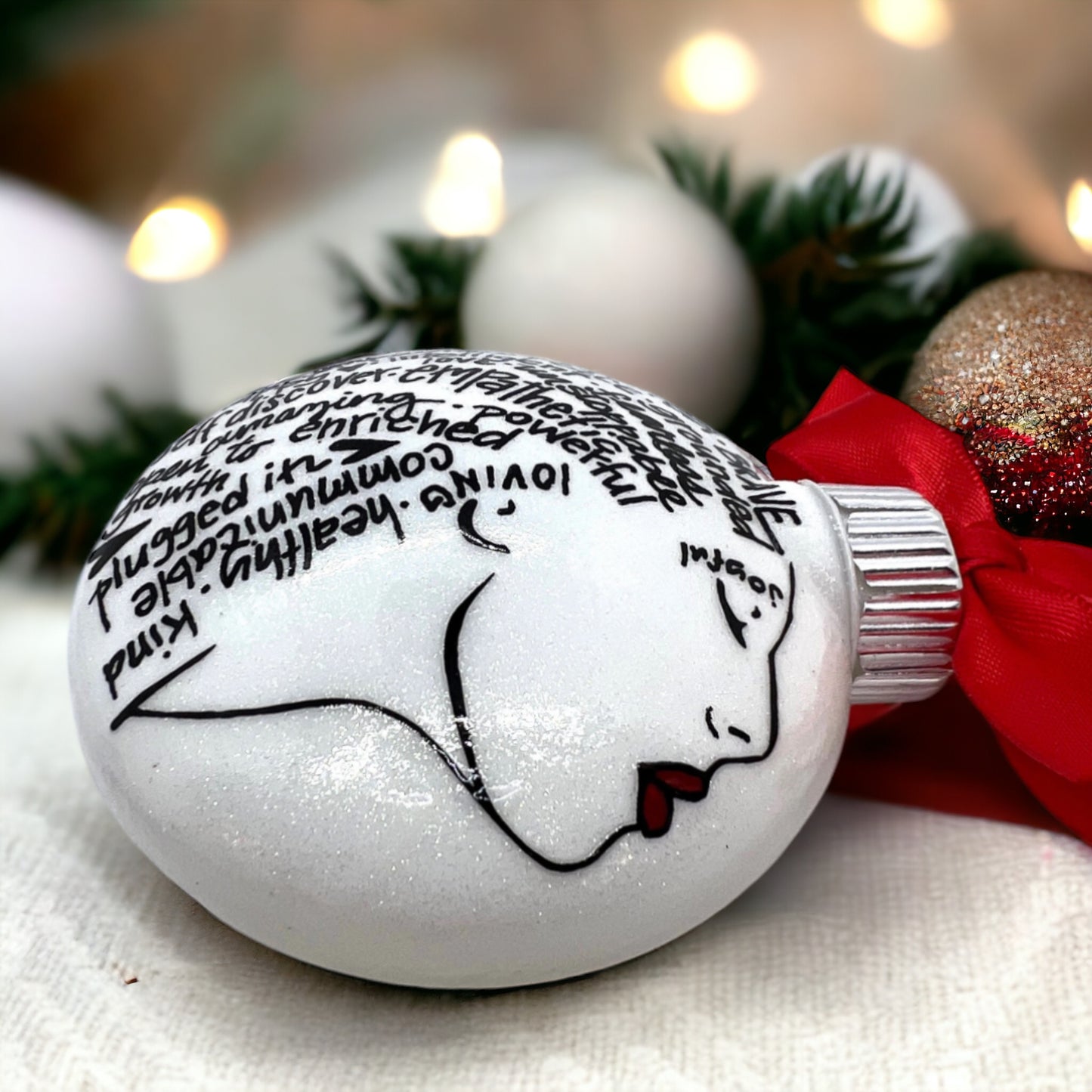 Christmas Ornament: Words of Affirmation – Spread Positivity and Holiday Cheer!