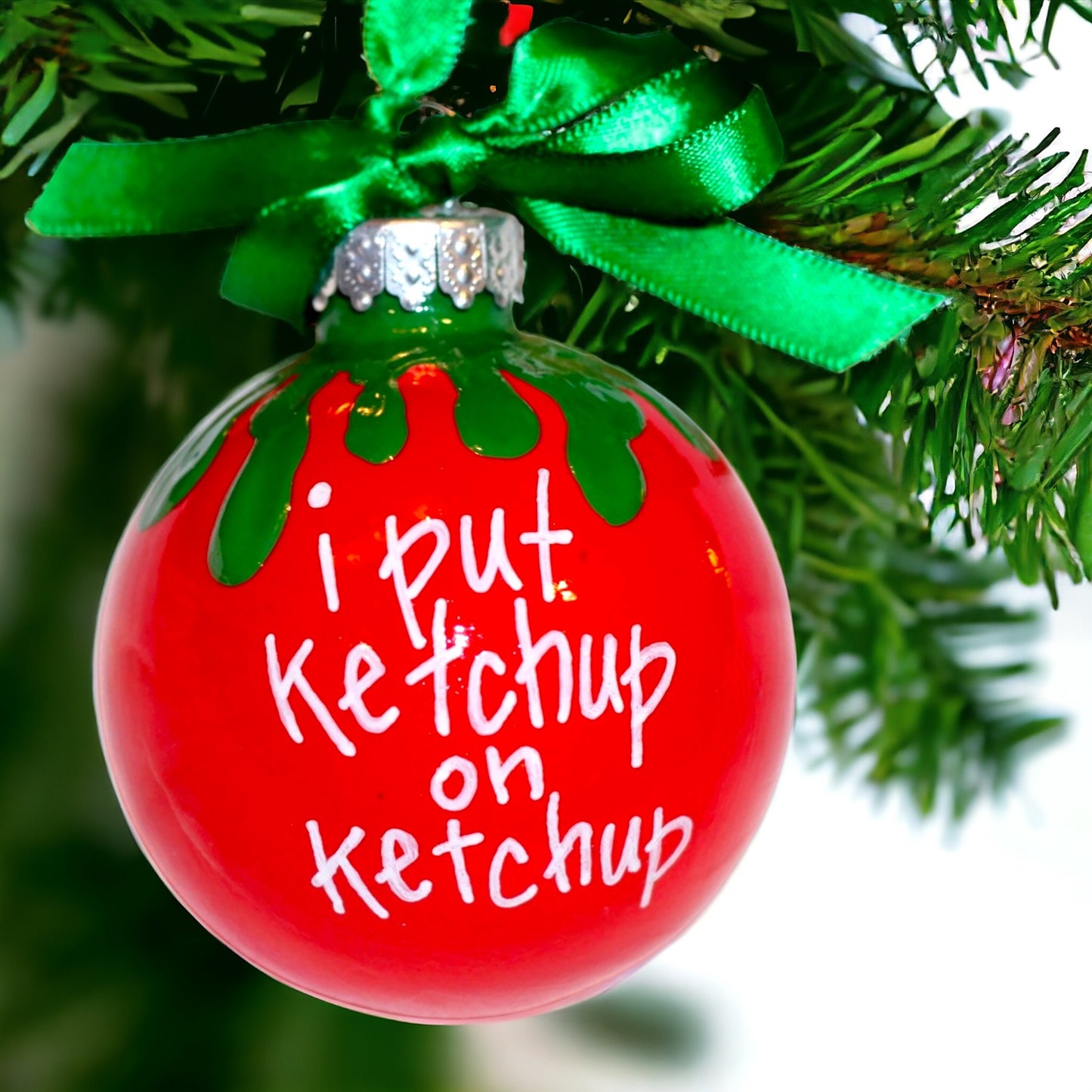Christmas Ornament "Ketchup" - The Perfect Stocking Stuffer for Ketchup Lovers