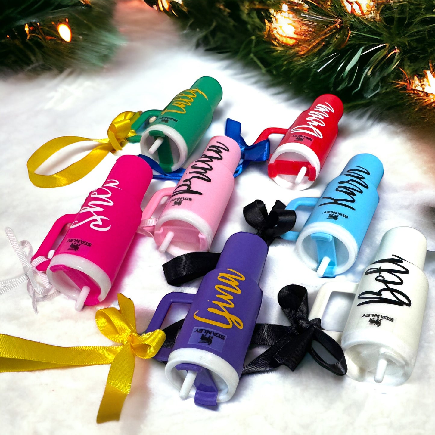 Cheers to the Season: Personalized Mini Stanley Cup Ornaments for the Perfect Gift!