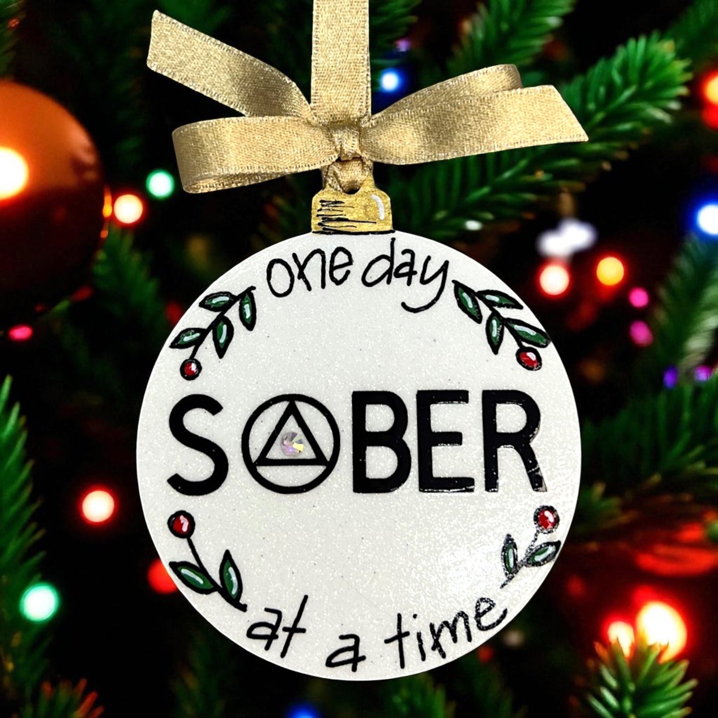 Sober Ornament – Sobriety Ornament | AA & NA Recovery Gift