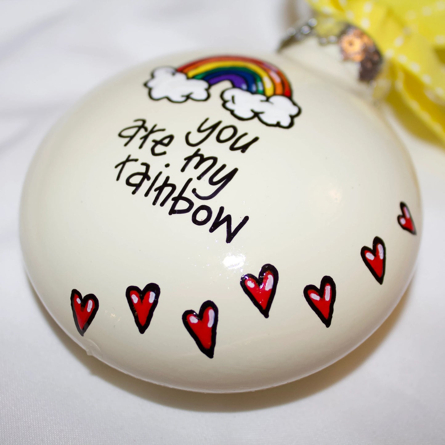 Christmas Ornament: "You Are My Rainbow" – A Meaningful Gift of Friendship and Love