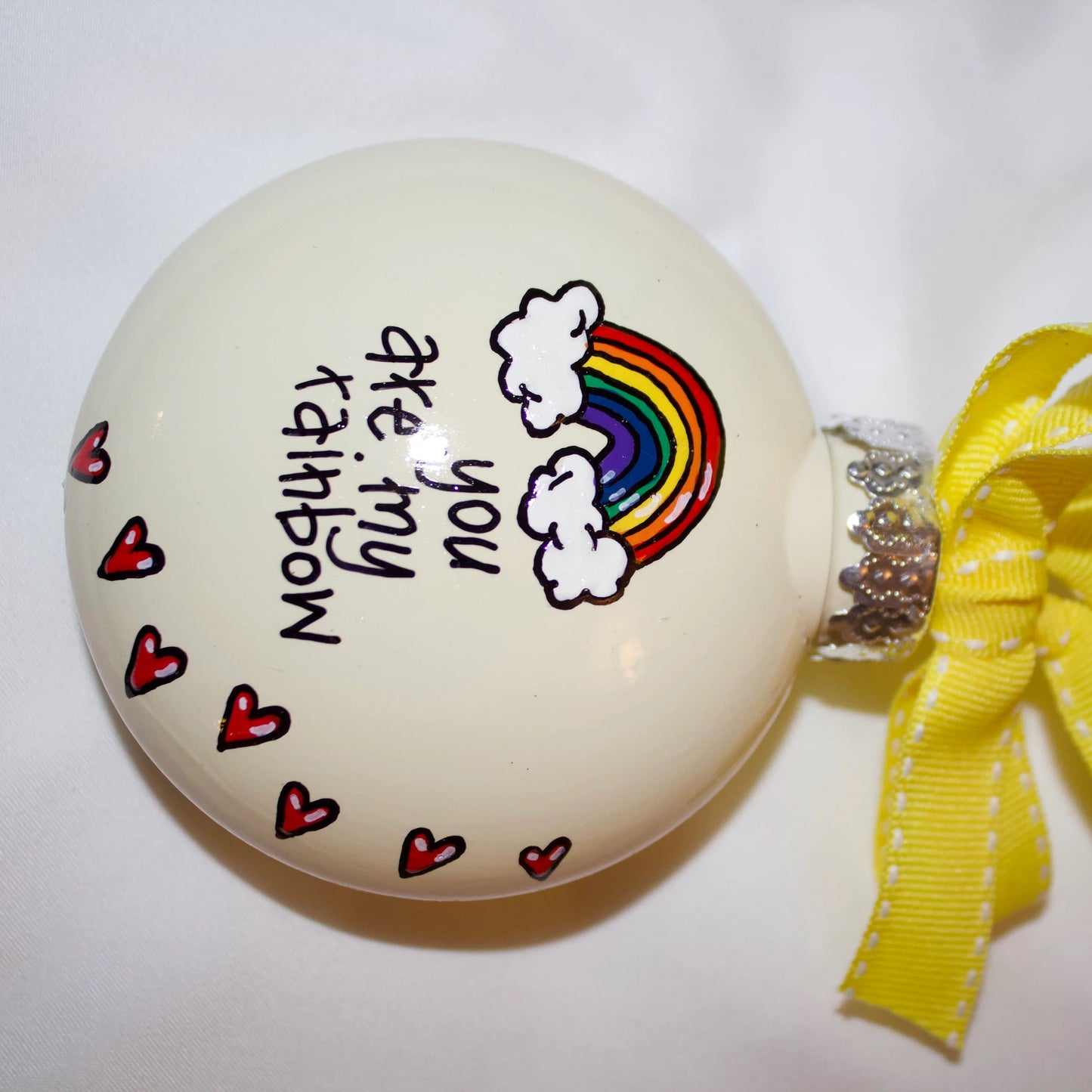 Christmas Ornament: "You Are My Rainbow" – A Meaningful Gift of Friendship and Love