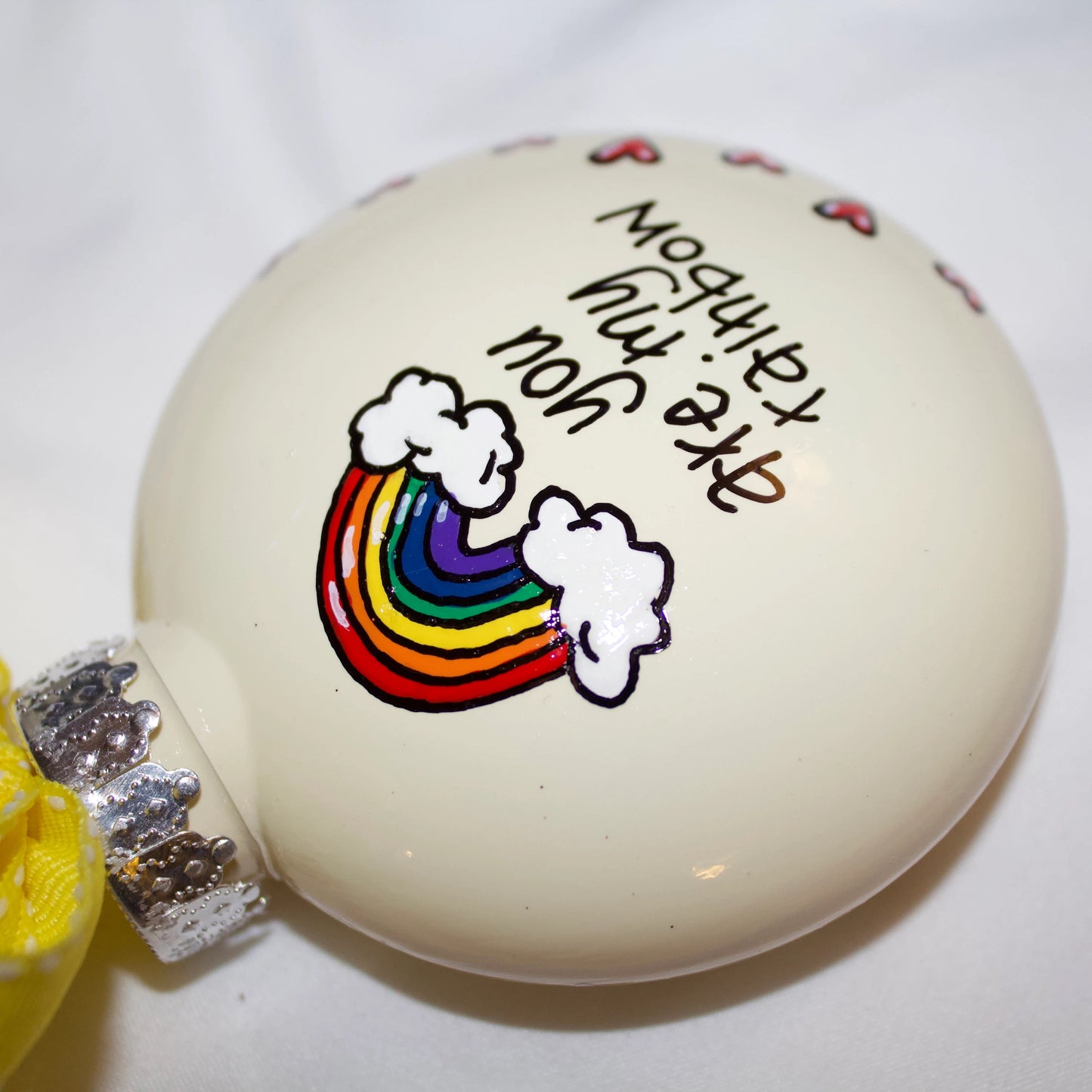 Christmas Ornament: "You Are My Rainbow" – A Meaningful Gift of Friendship and Love