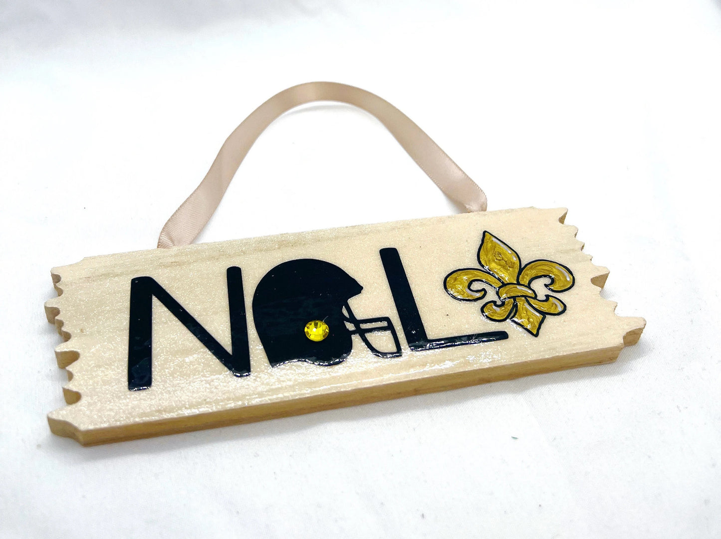 Festive NOLA Vibes: Saints & Fleur de Lis Christmas Ornament