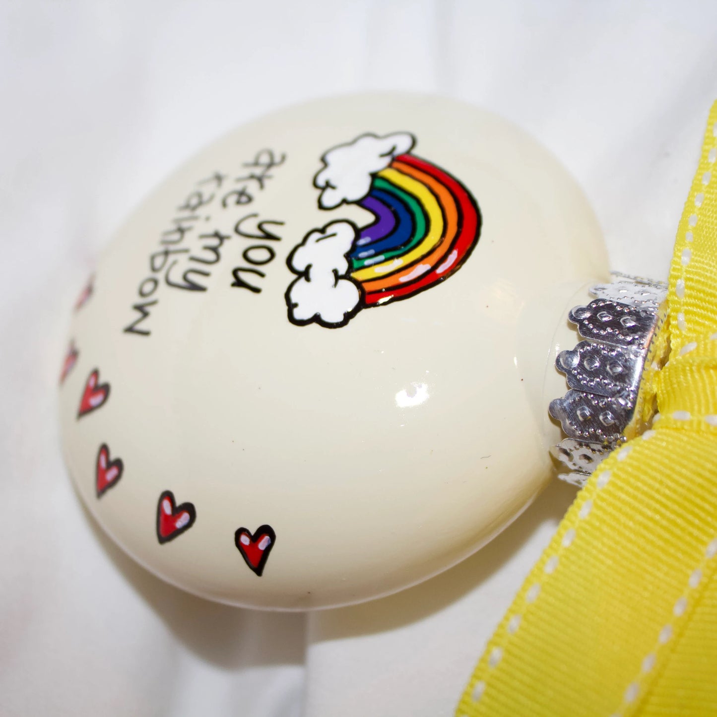 Christmas Ornament: "You Are My Rainbow" – A Meaningful Gift of Friendship and Love