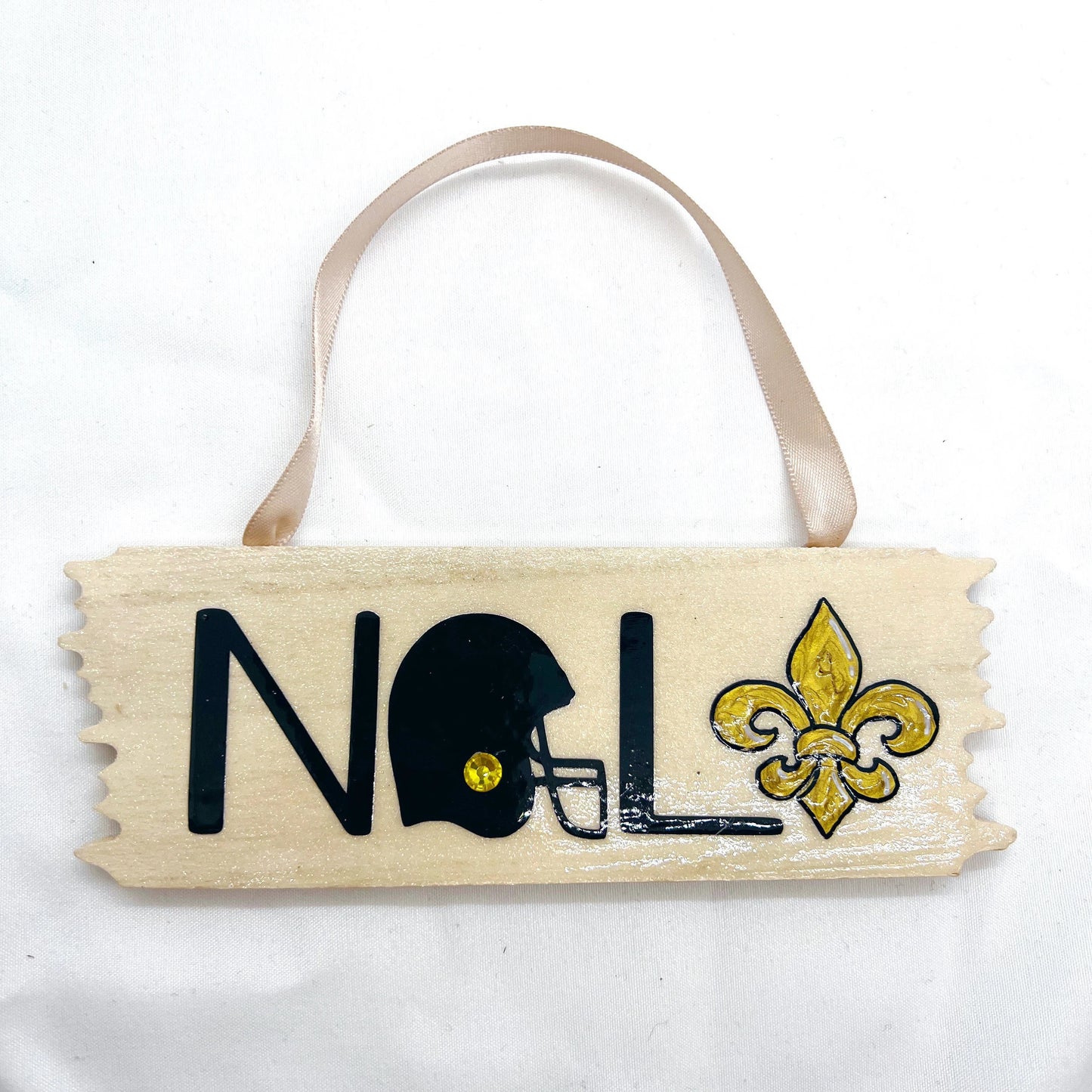 Festive NOLA Vibes: Saints & Fleur de Lis Christmas Ornament