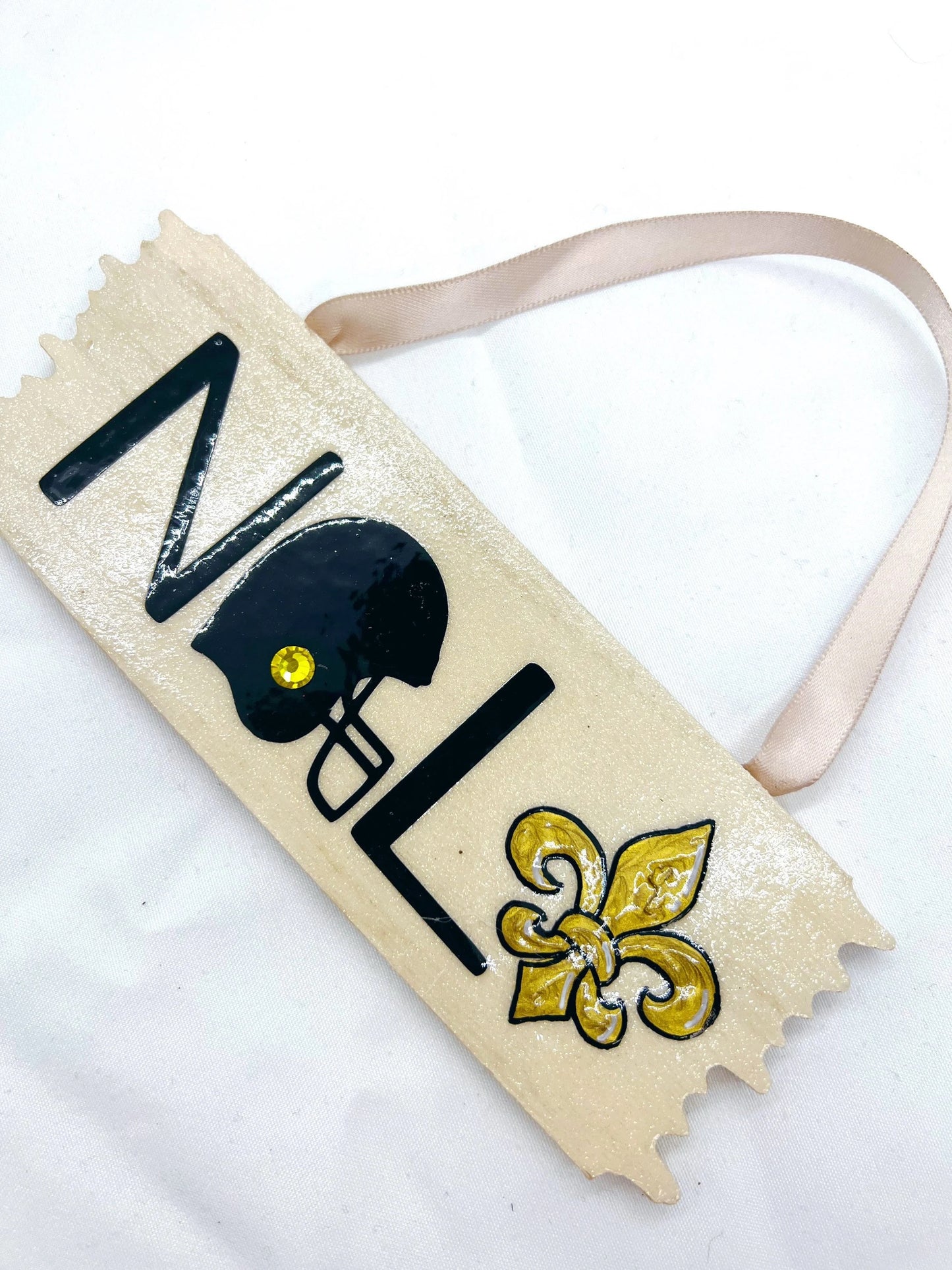 Festive NOLA Vibes: Saints & Fleur de Lis Christmas Ornament