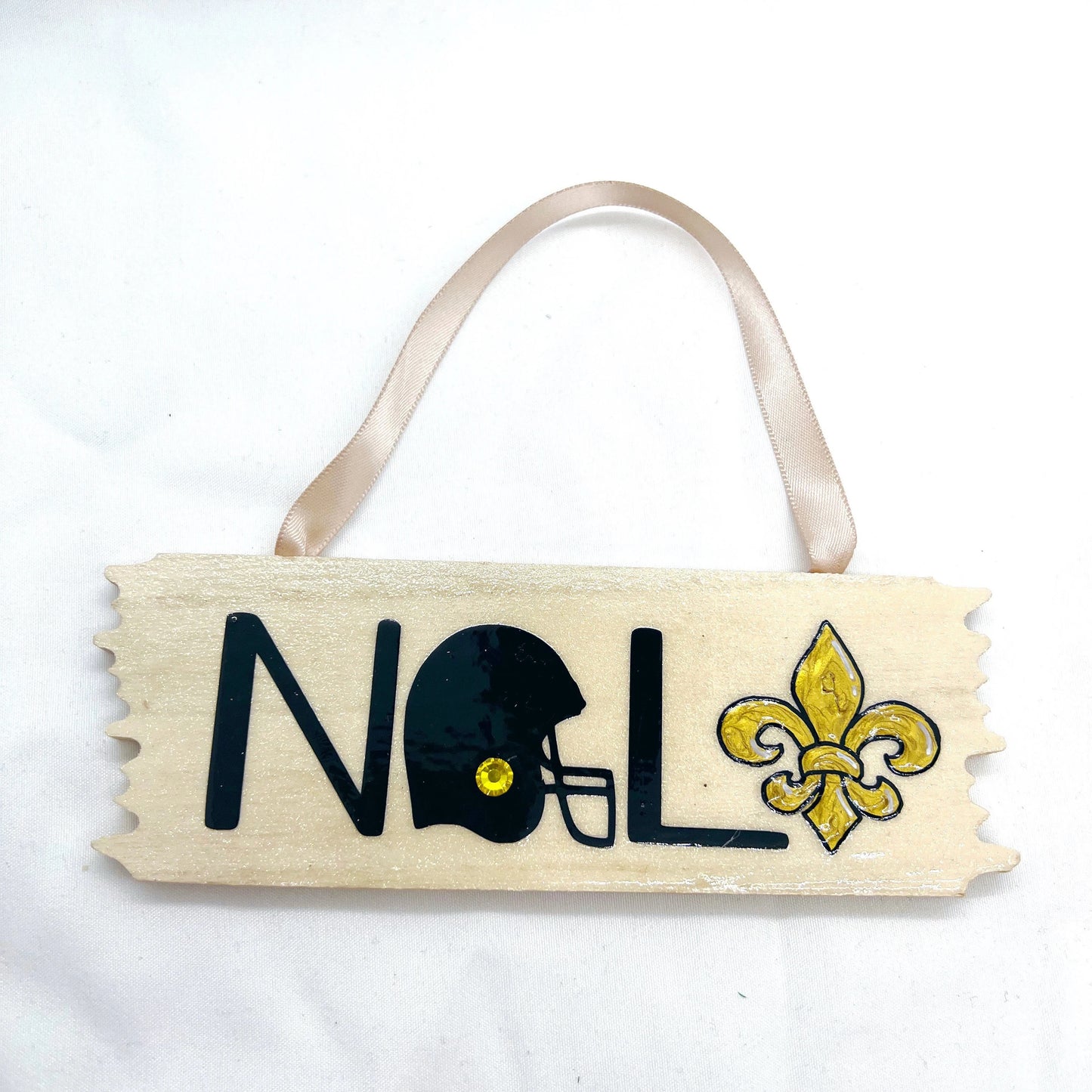 Festive NOLA Vibes: Saints & Fleur de Lis Christmas Ornament