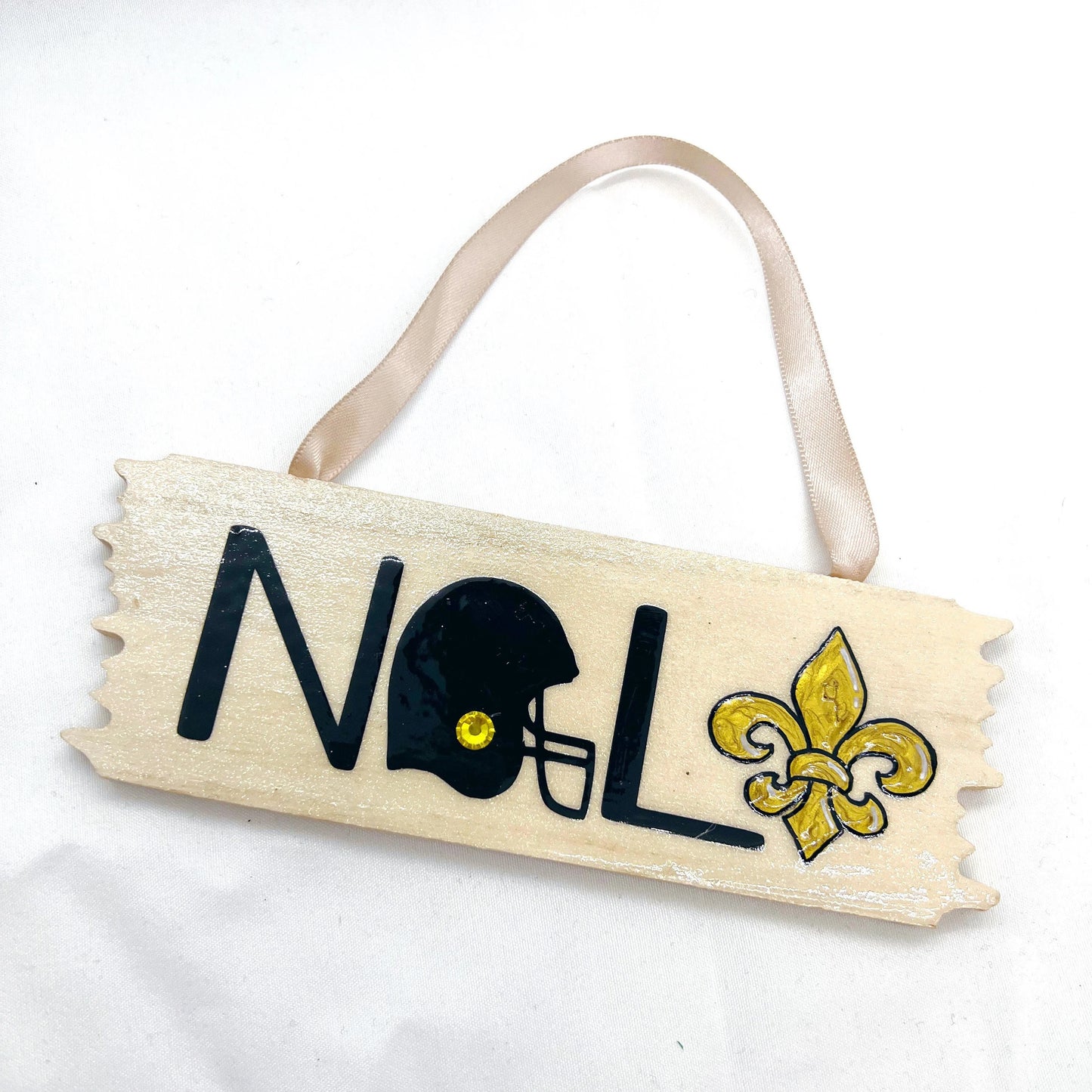 Festive NOLA Vibes: Saints & Fleur de Lis Christmas Ornament