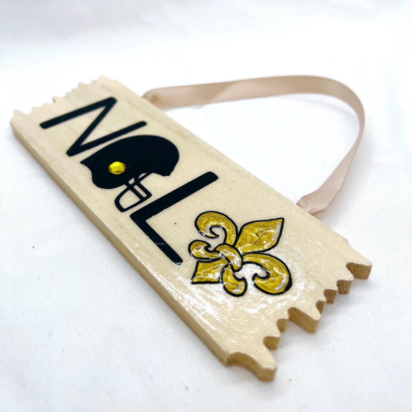 Festive NOLA Vibes: Saints & Fleur de Lis Christmas Ornament