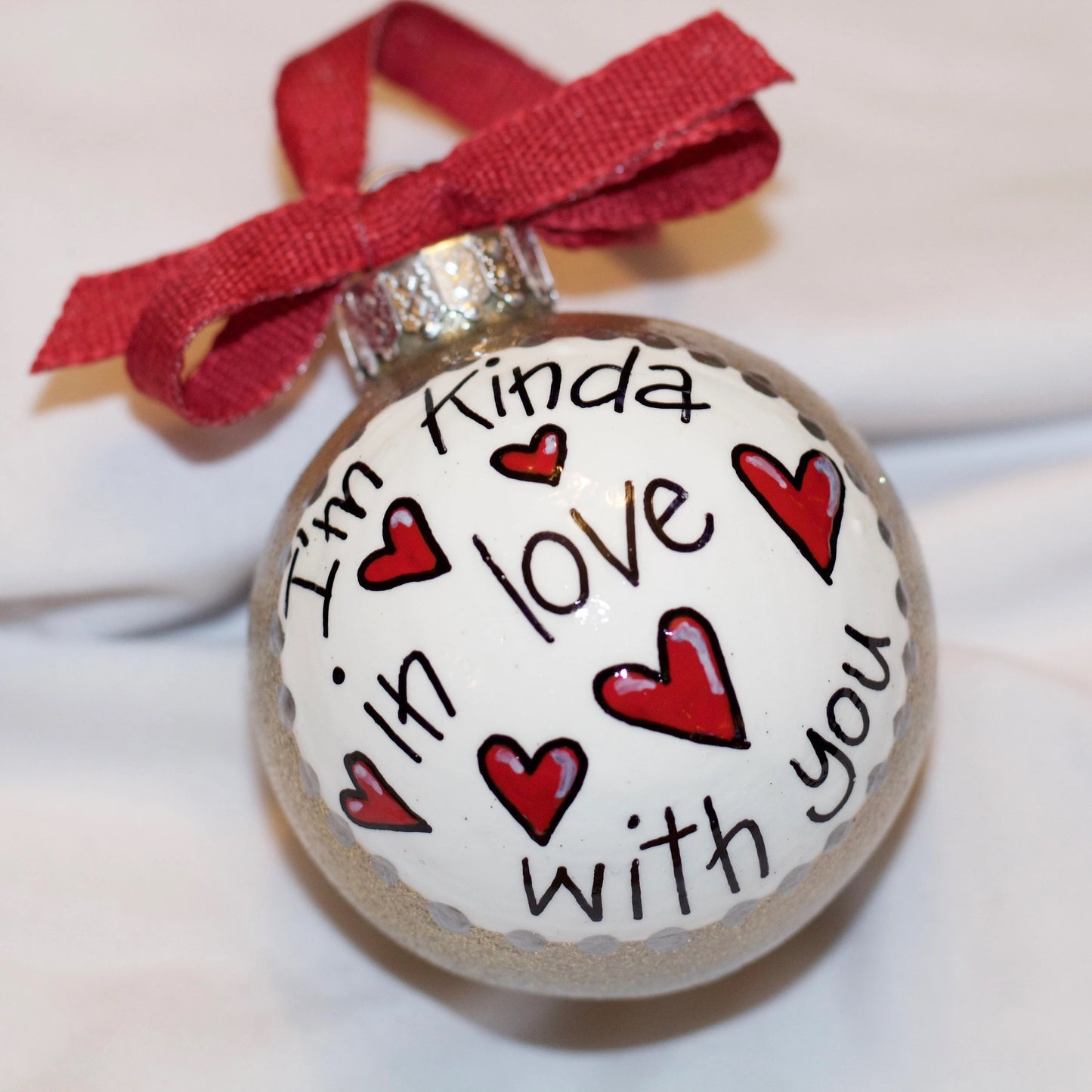 Christmas Ornament: "I'm Kinda In Love With You" – A Heartfelt Gift for Someone Special
