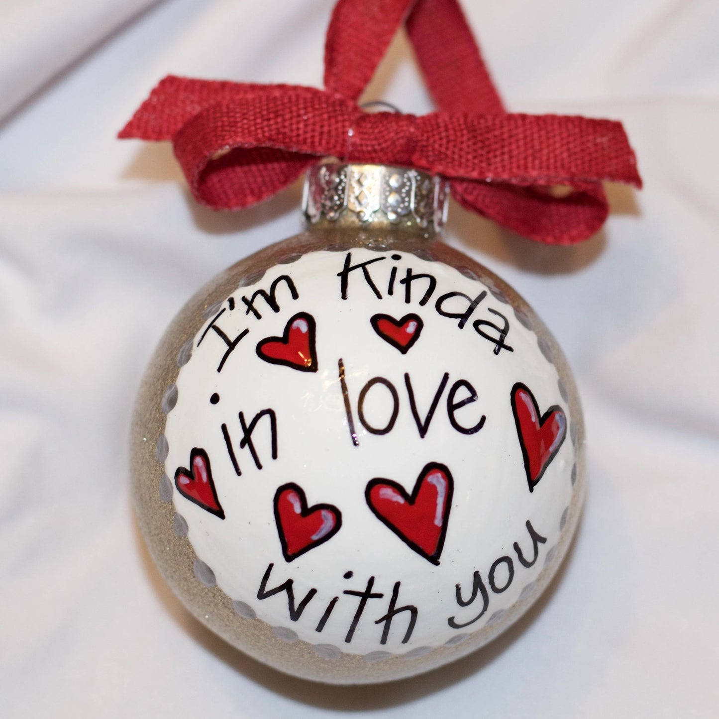 Christmas Ornament: "I'm Kinda In Love With You" – A Heartfelt Gift for Someone Special