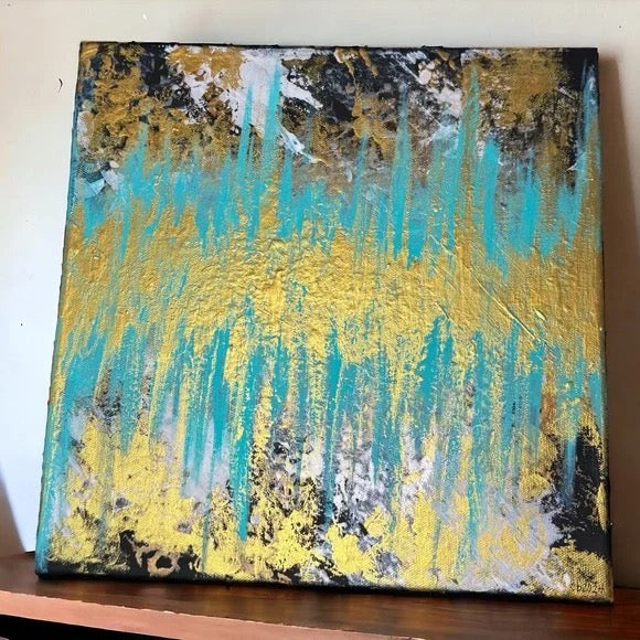 "Mystical Journey" – Original Abstract Textured Painting | 12x12 Canvas