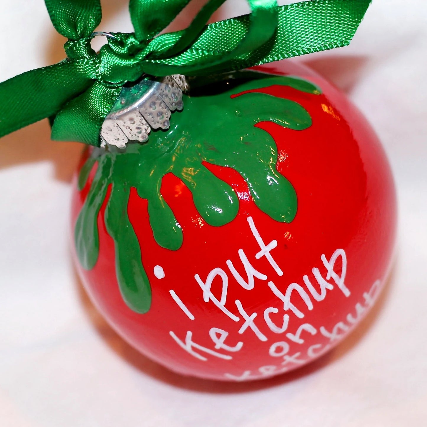 Christmas Ornament "Ketchup" - The Perfect Stocking Stuffer for Ketchup Lovers