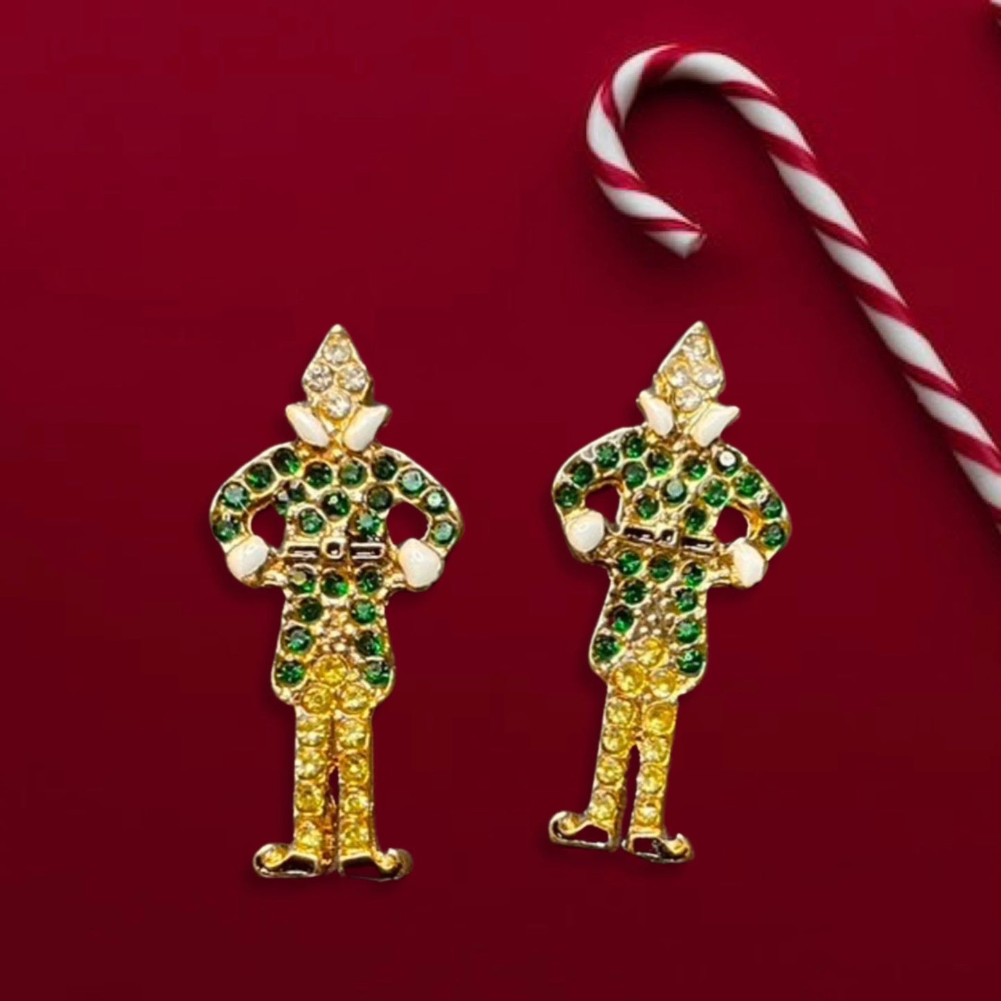 Buddy the Elf Stud Earrings - Sparkle This Holiday Season!