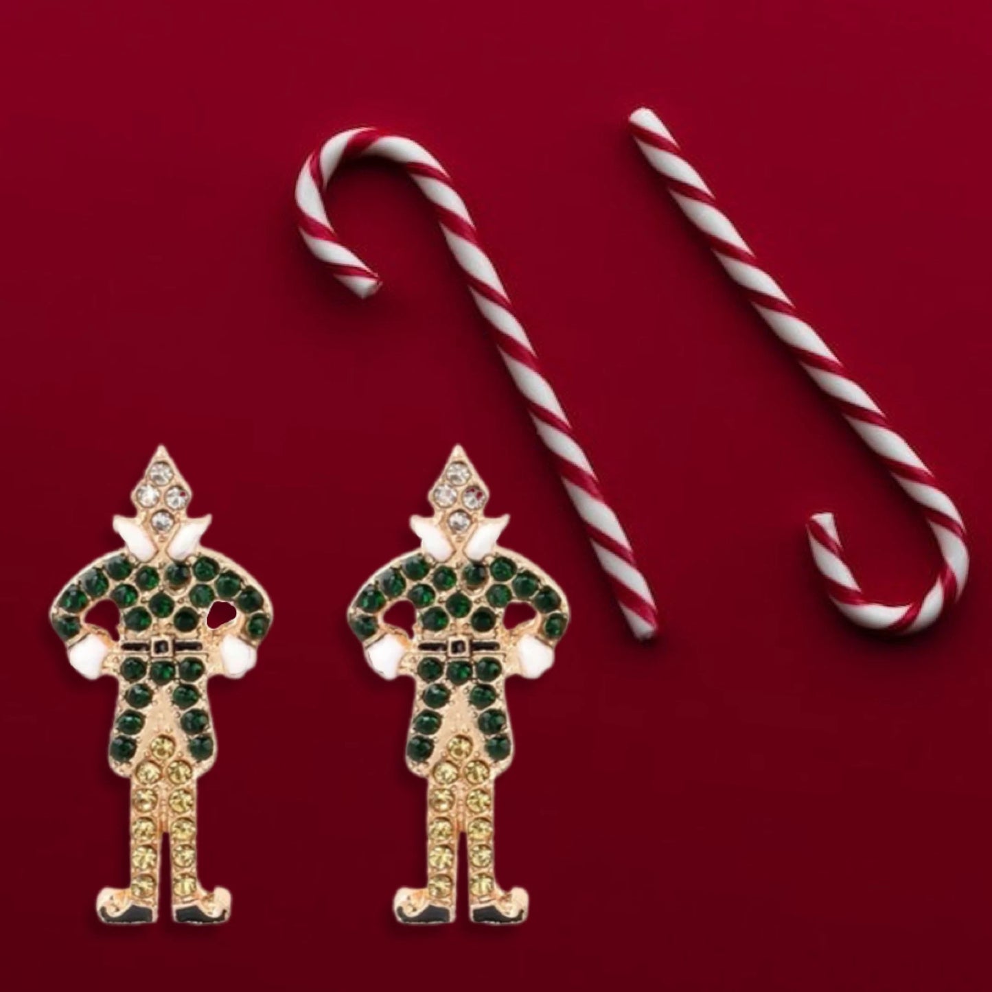 Buddy the Elf Stud Earrings - Sparkle This Holiday Season!