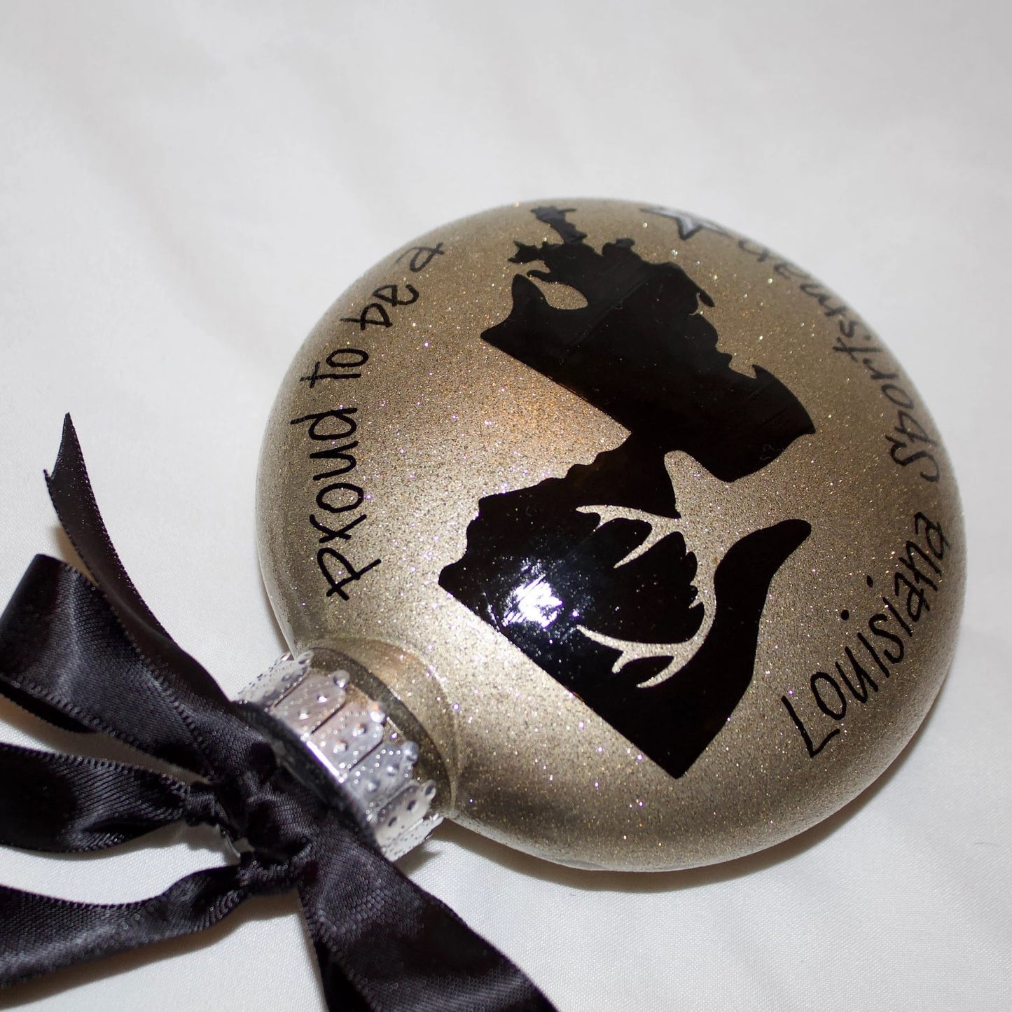 Louisiana Sportsman Christmas Ornament: "Proud to be a Louisiana Sportsman"