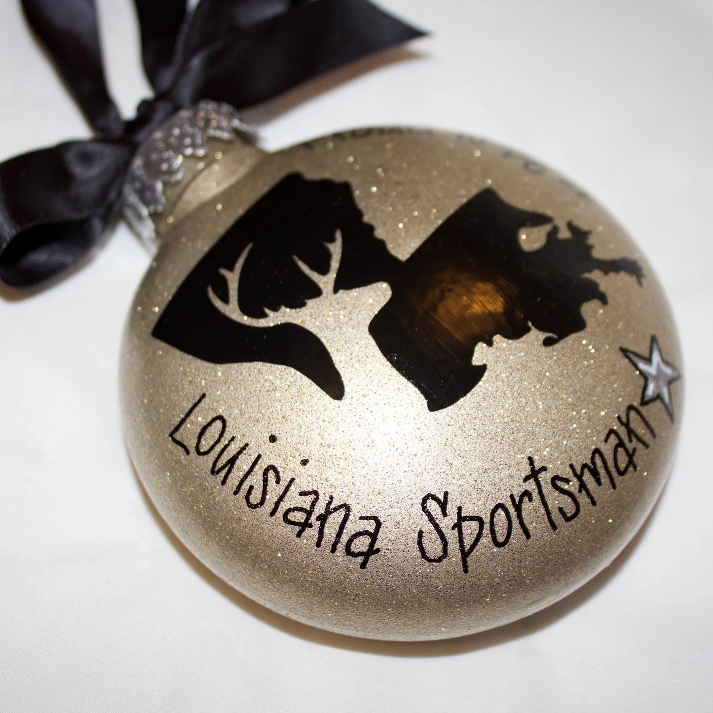 Louisiana Sportsman Christmas Ornament: "Proud to be a Louisiana Sportsman"