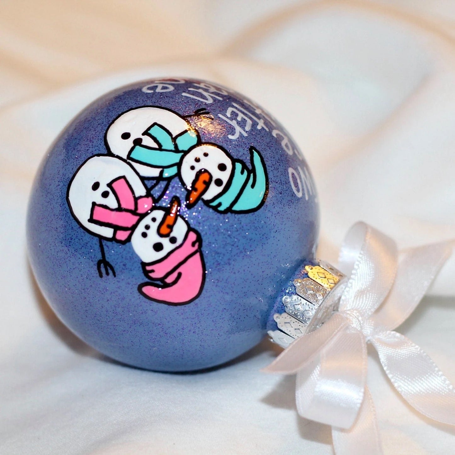 Snowman Christmas Ornament: "Two Are Better Than One"