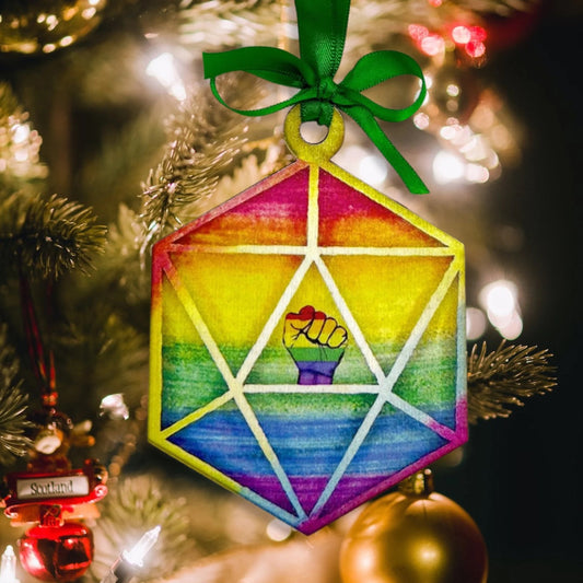 Sparkle with Pride: Handcrafted Love is Love Rainbow Ornament!
