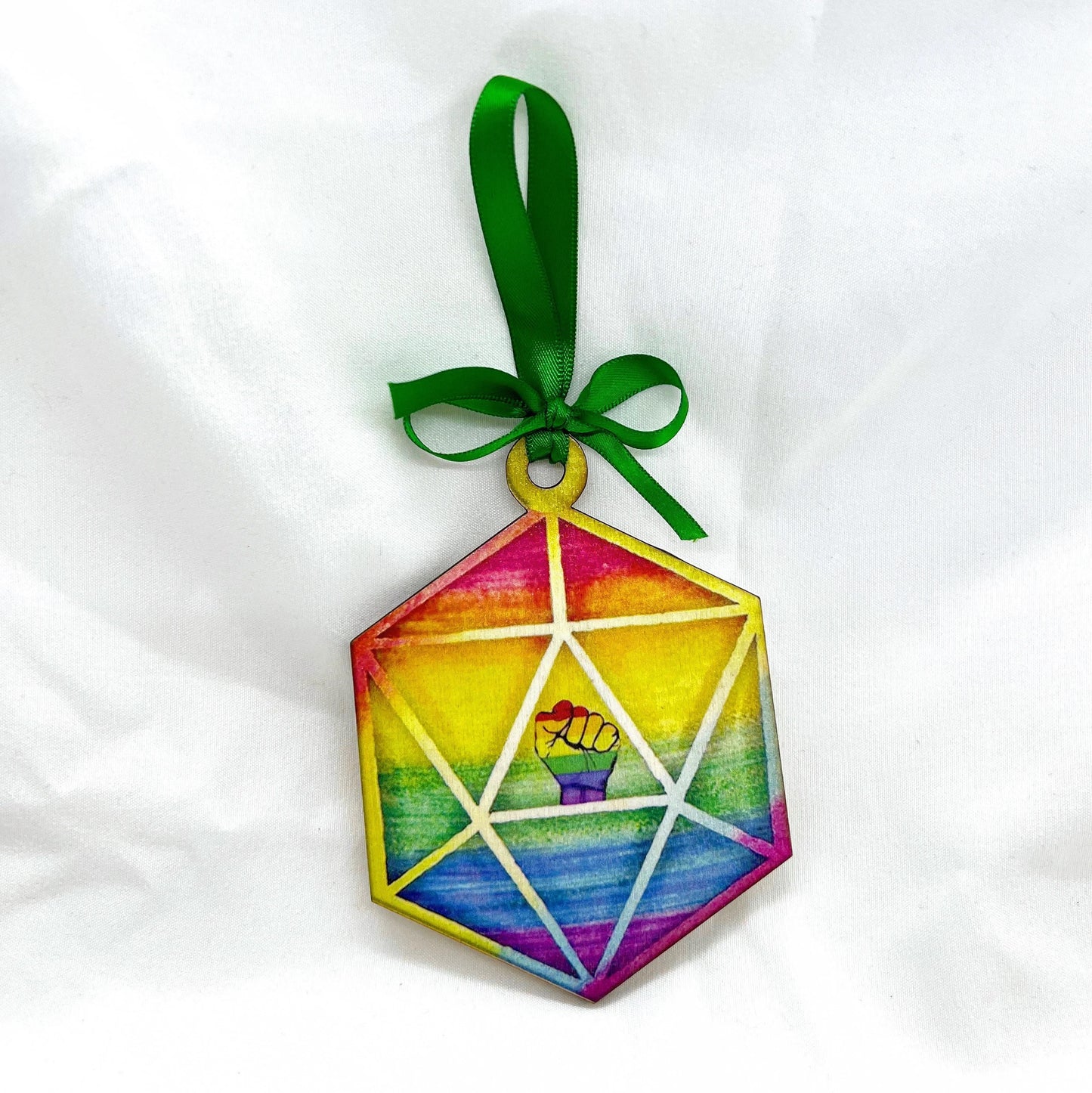 Sparkle with Pride: Handcrafted Love is Love Rainbow Ornament!