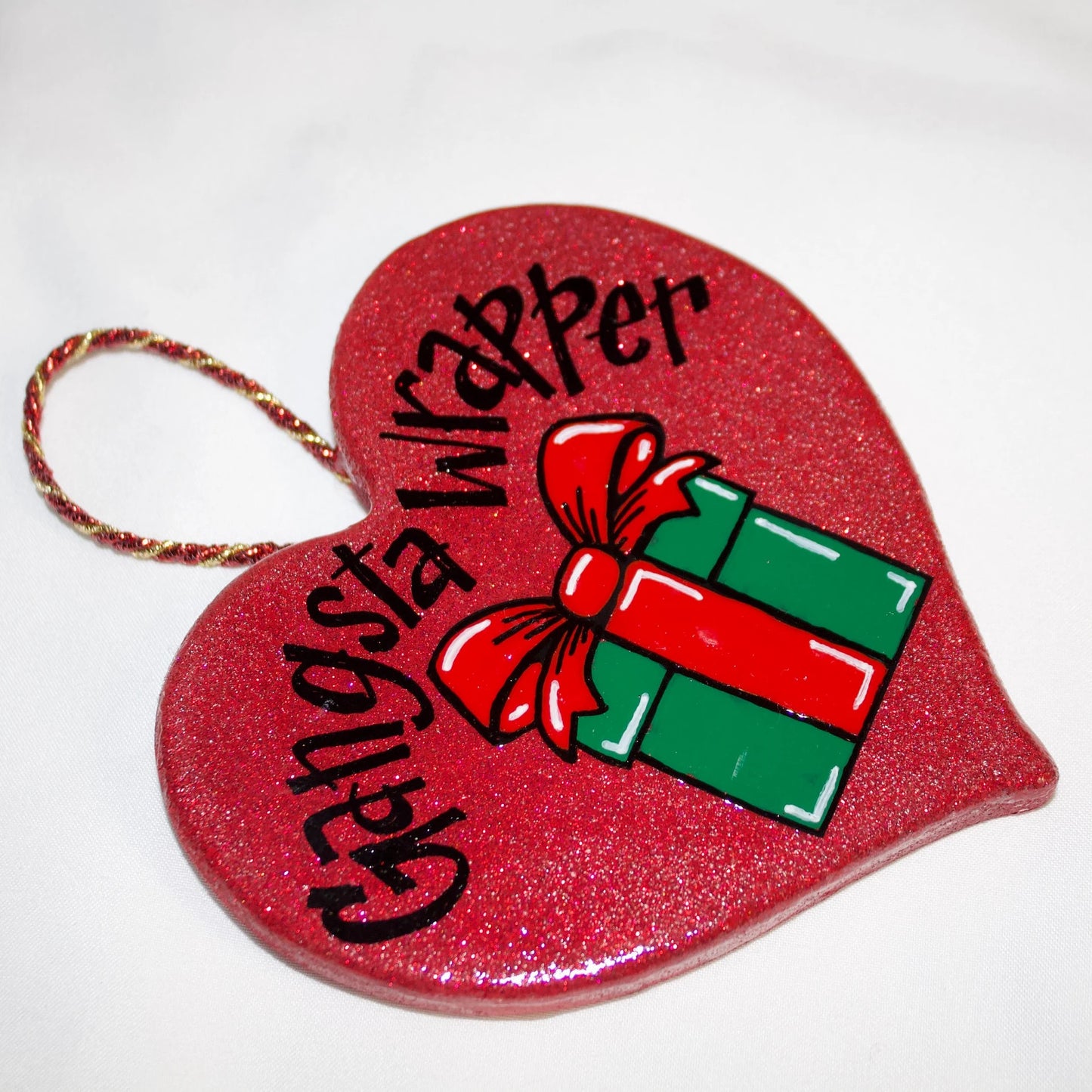 Holiday Hustler: Gangsta Wrapper Ornament for the Gift-Wrapping MVPs!