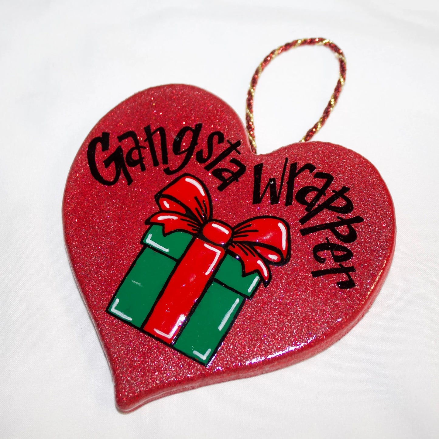 Holiday Hustler: Gangsta Wrapper Ornament for the Gift-Wrapping MVPs!