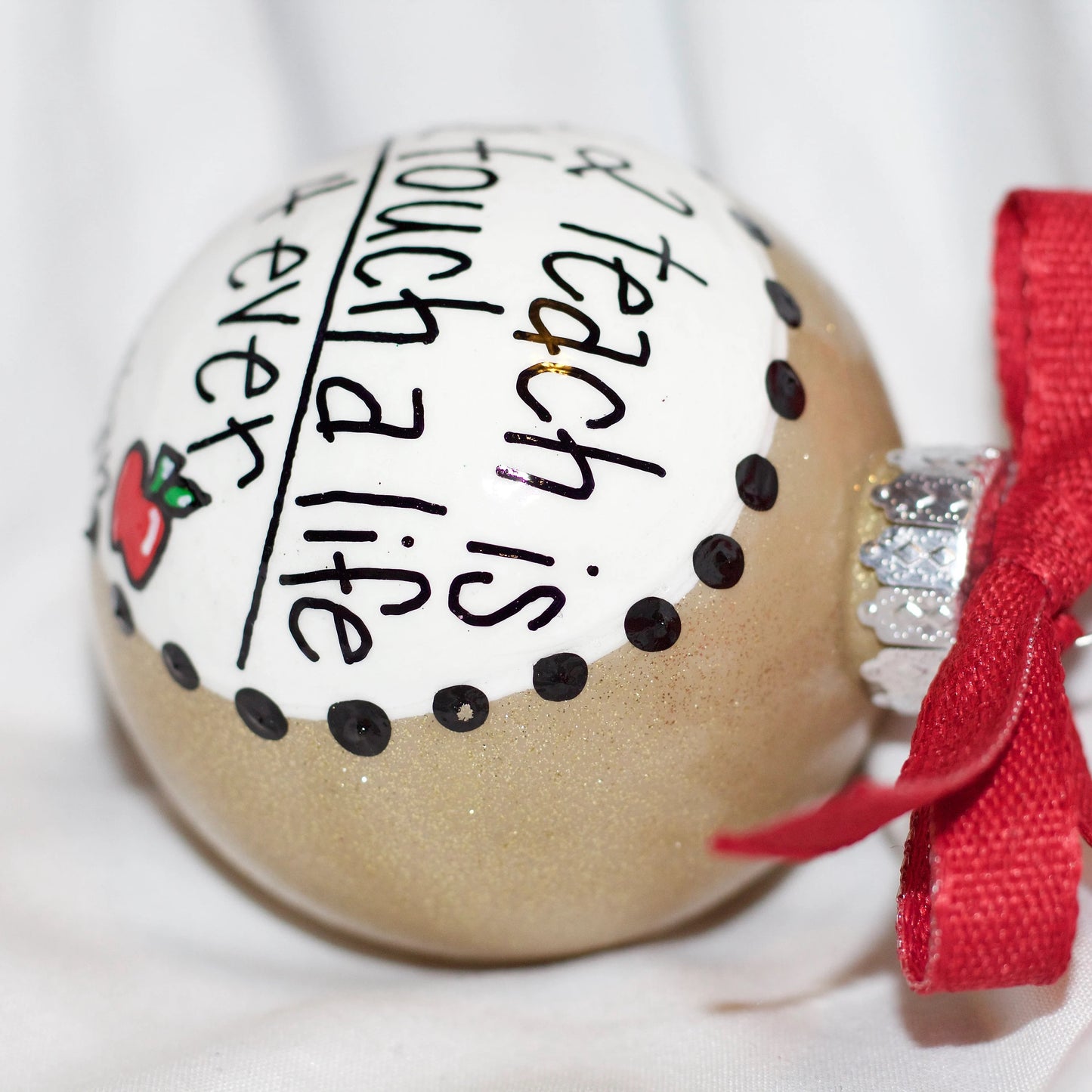 Christmas Ornament “Teaching Adds Up” - Personalized Teacher Gift