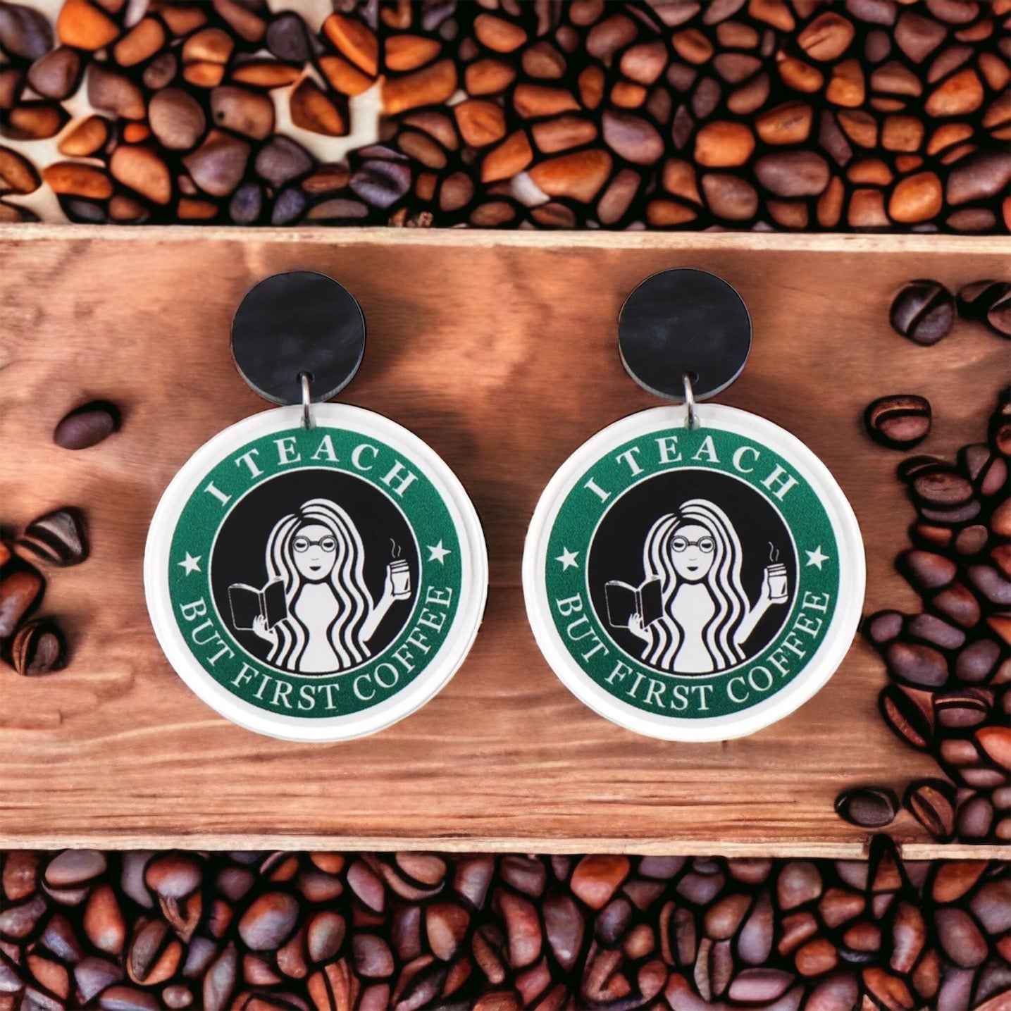 Coffee & Charm: Teacher Earrings for Caffeinated Educators!
