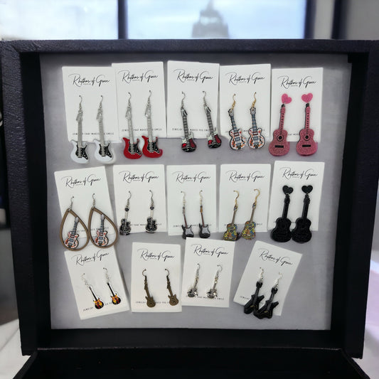 Strike a Style Chord – Guitar Earrings for Every Music Lover! - Rhythms of Grace Creative