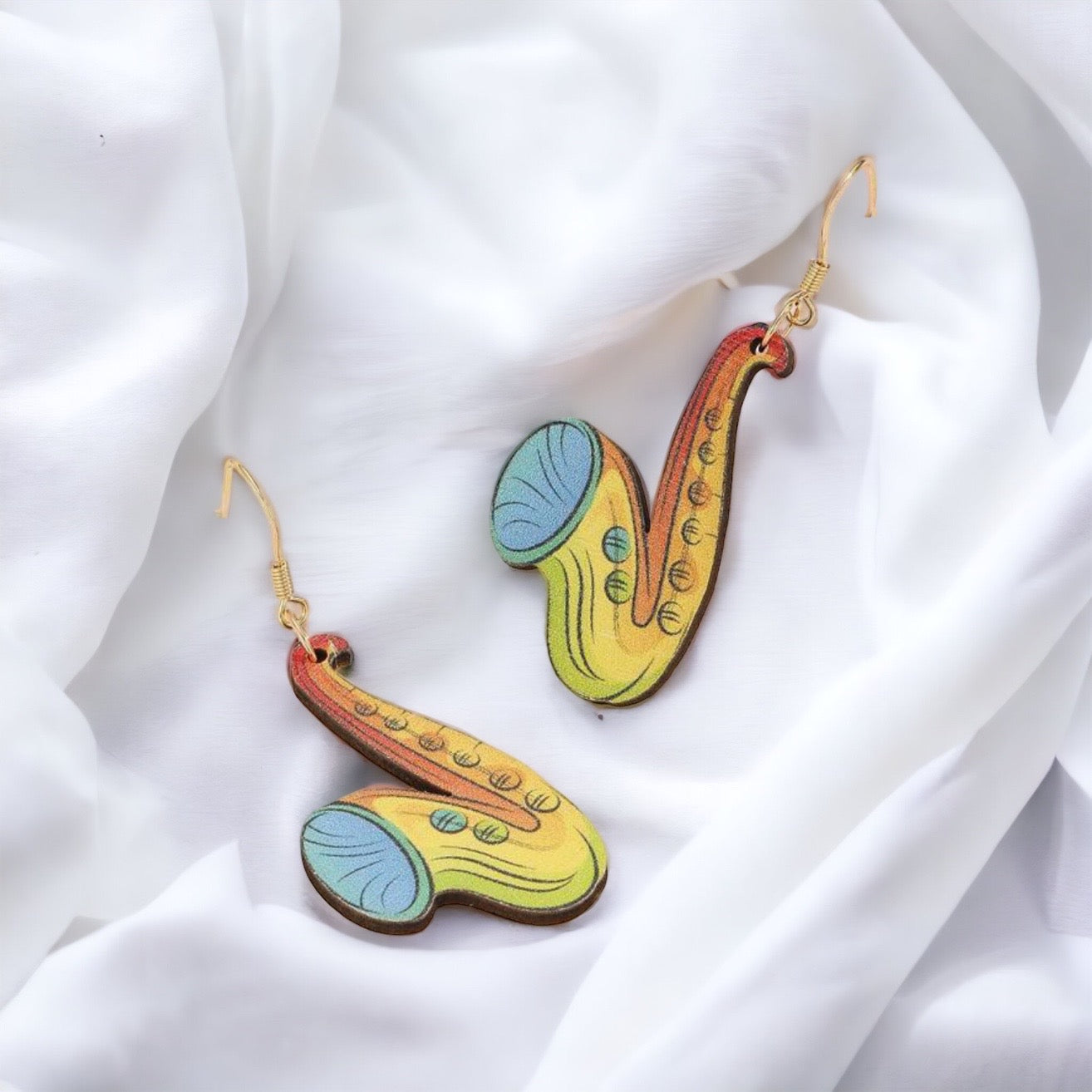 Amp Up Your Style with Musical Instrument Dangle Earrings! 🎶 - Rhythms of Grace Creative