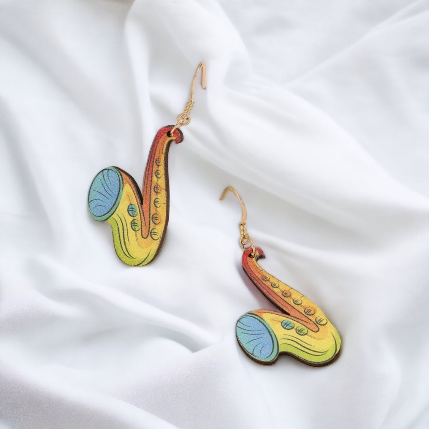 Amp Up Your Style with Musical Instrument Dangle Earrings! 🎶 - Rhythms of Grace Creative
