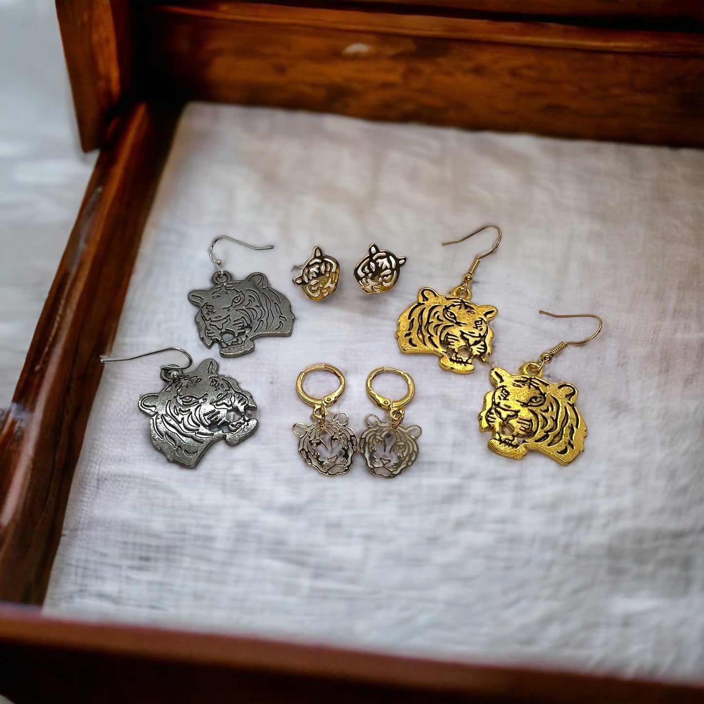 Roar into Style: Tiger Earrings Collection 🐅 - Rhythms of Grace Creative