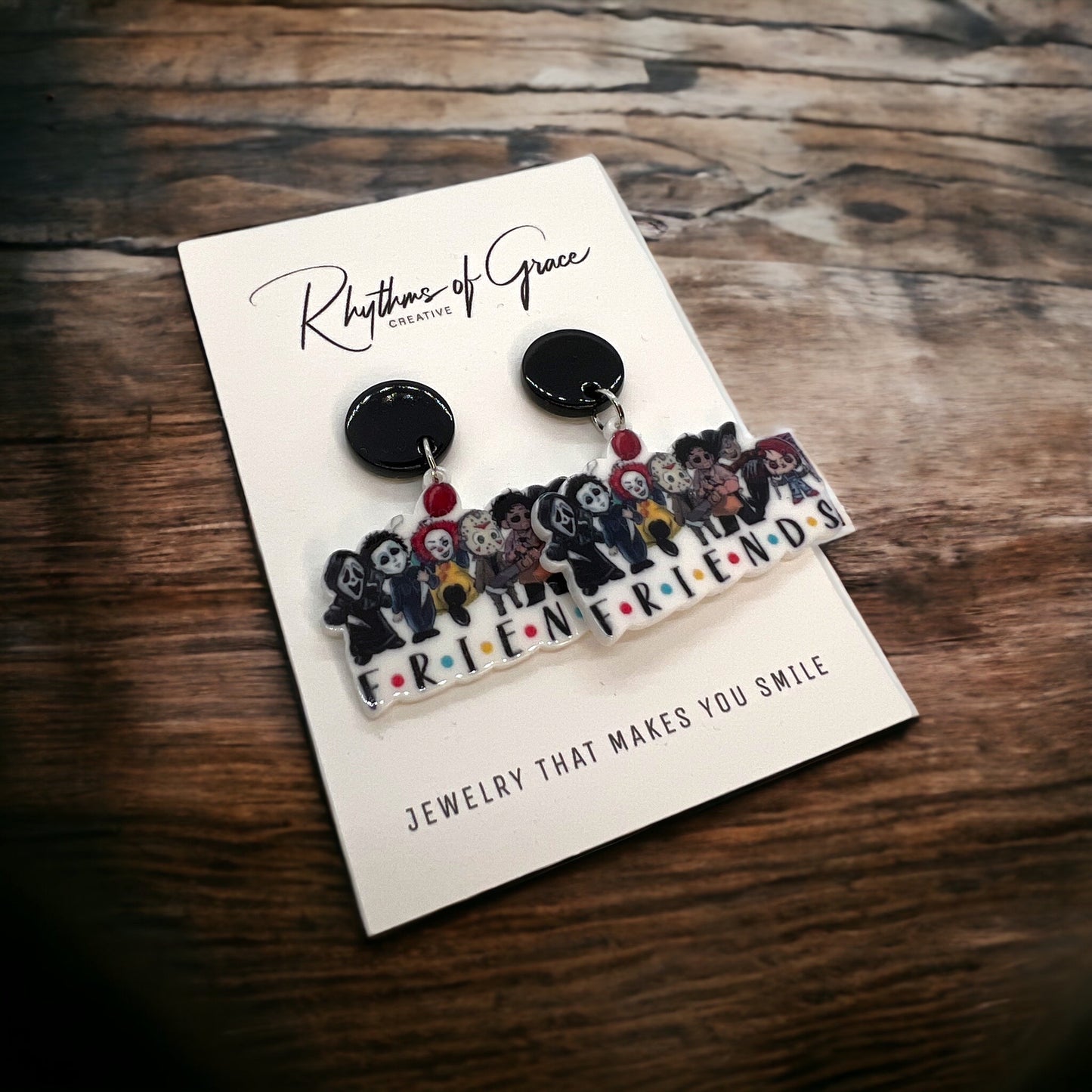 Spooktacular FRIENDS Earrings: Hauntingly Chic Halloween Accessories! - Rhythms of Grace Creative