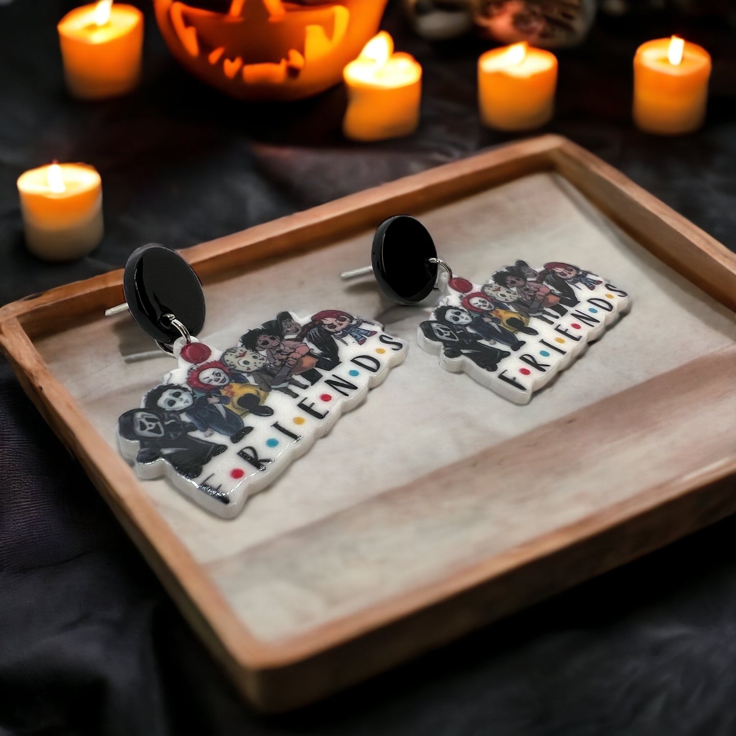 Spooktacular FRIENDS Earrings: Hauntingly Chic Halloween Accessories! - Rhythms of Grace Creative