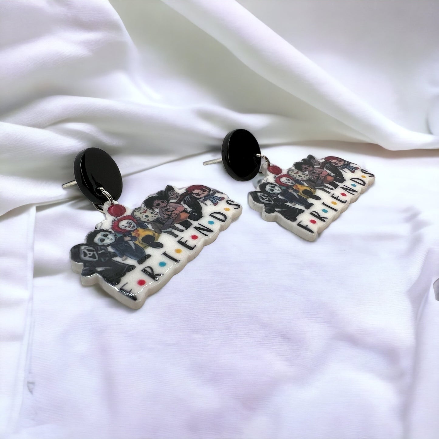 Spooktacular FRIENDS Earrings: Hauntingly Chic Halloween Accessories! - Rhythms of Grace Creative