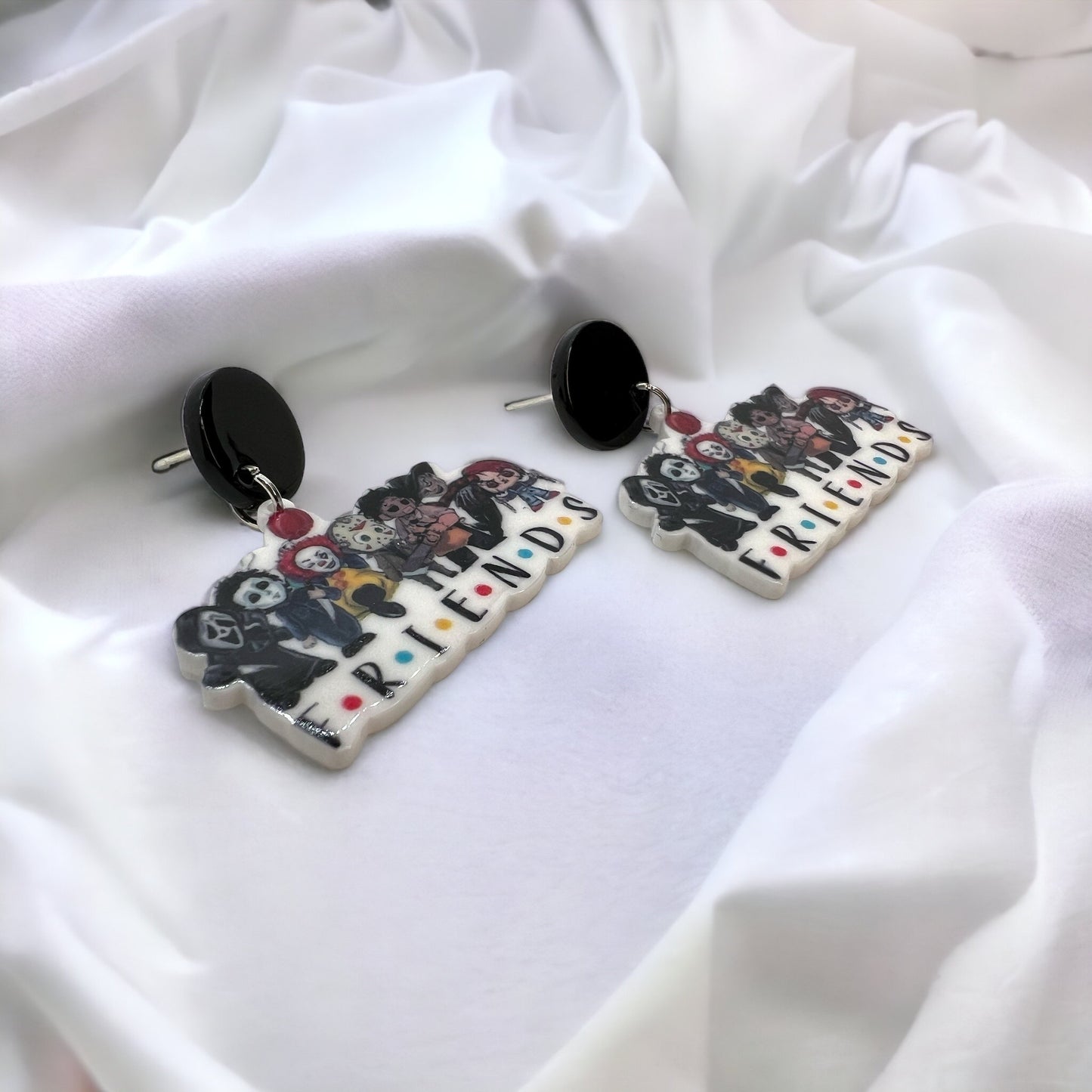 Spooktacular FRIENDS Earrings: Hauntingly Chic Halloween Accessories! - Rhythms of Grace Creative