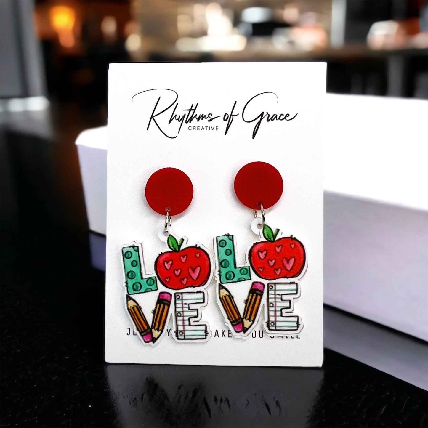 Chic & Cheerful: ‘I Love Teaching’ Earrings!