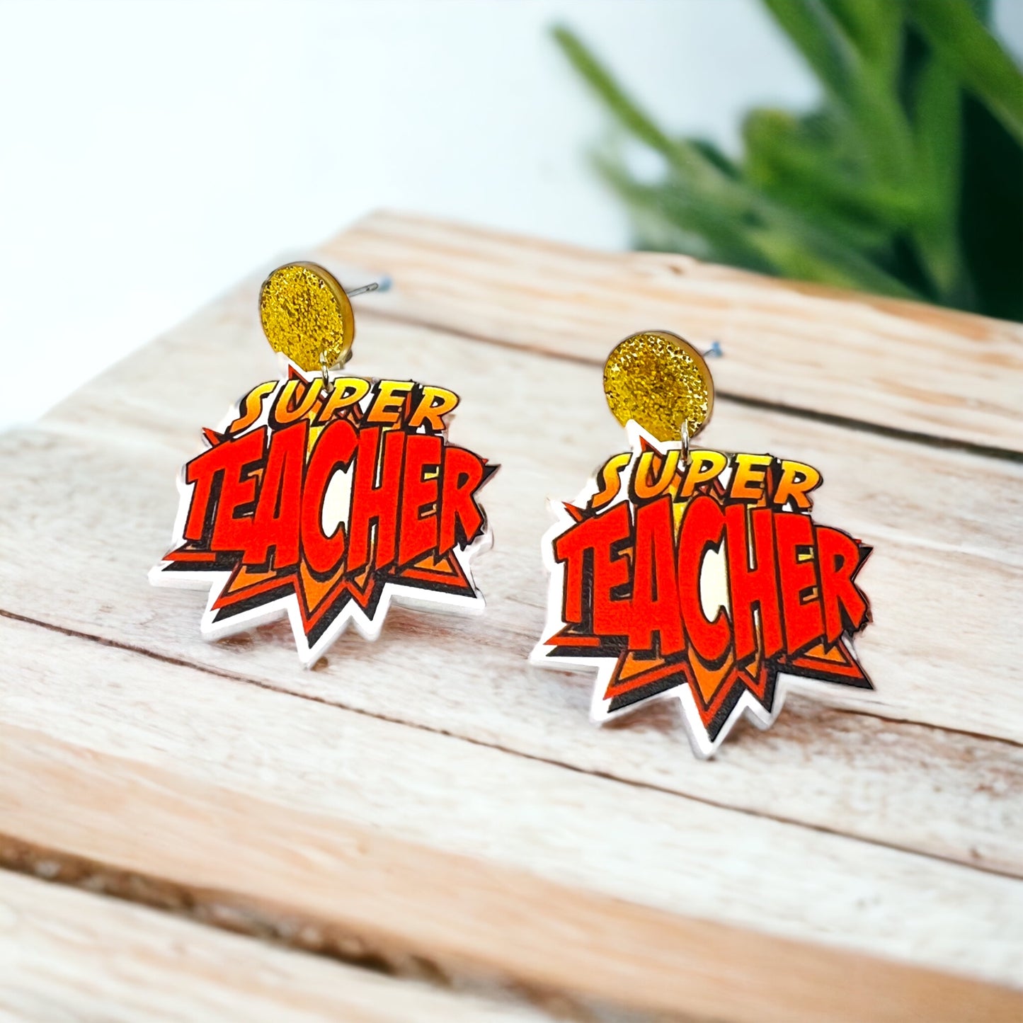 Zap! Pow! Teach! – Super Teacher Earrings That Wow - Rhythms of Grace Creative
