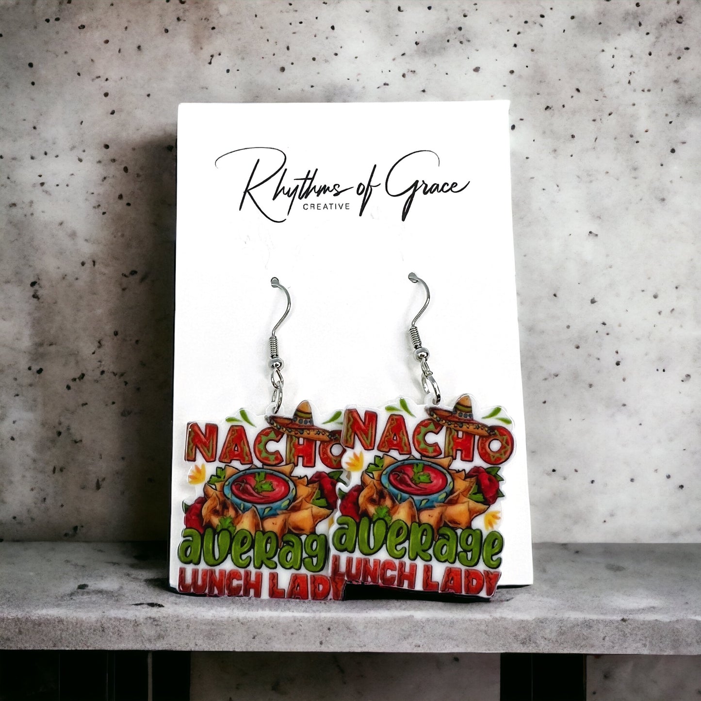 Lunch Lady Earrings: Celebrate the Heroes of the Cafeteria! 🌮 - Rhythms of Grace Creative