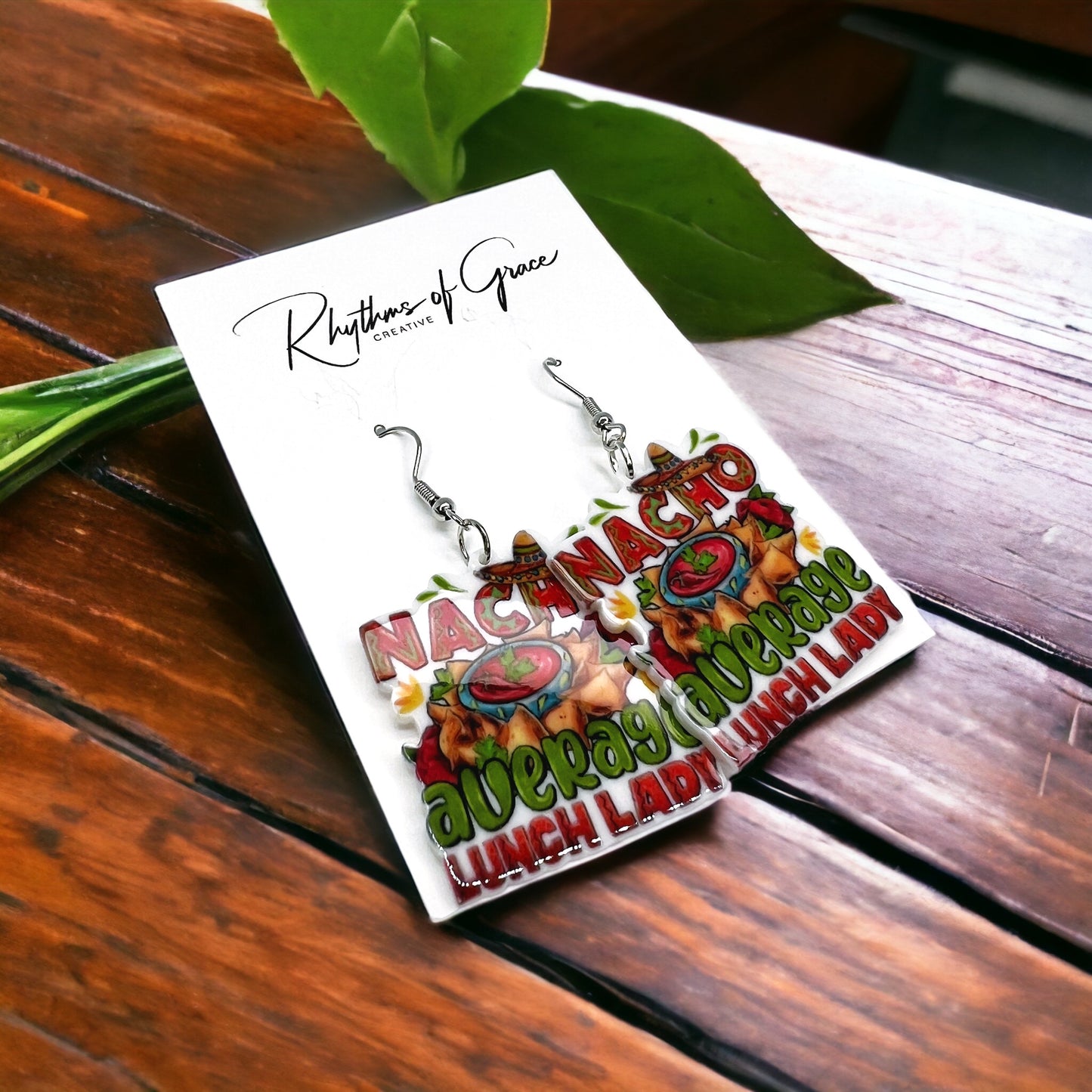 Lunch Lady Earrings: Celebrate the Heroes of the Cafeteria! 🌮 - Rhythms of Grace Creative