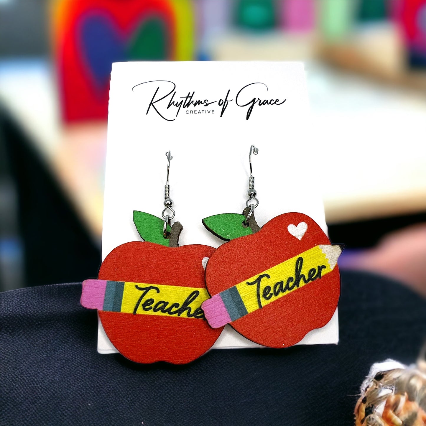 Teacher ABC's Earrings: Celebrate Educators in Style! ๐ - Rhythms of Grace Creative