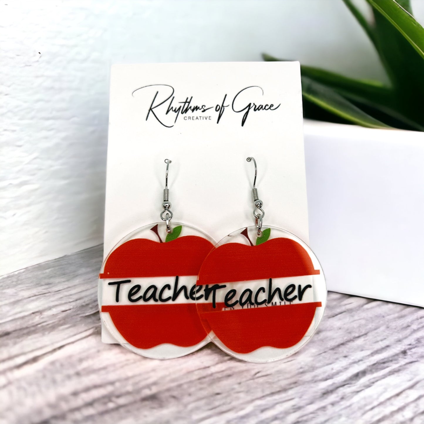 Teacher Earrings Collection: Show Your Passion for Teaching! ๐ - Rhythms of Grace Creative