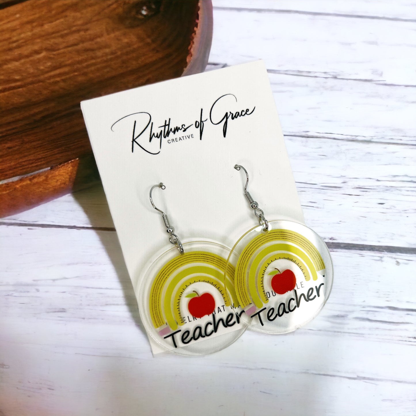 Teacher Earrings Collection: Show Your Passion for Teaching! ๐ - Rhythms of Grace Creative