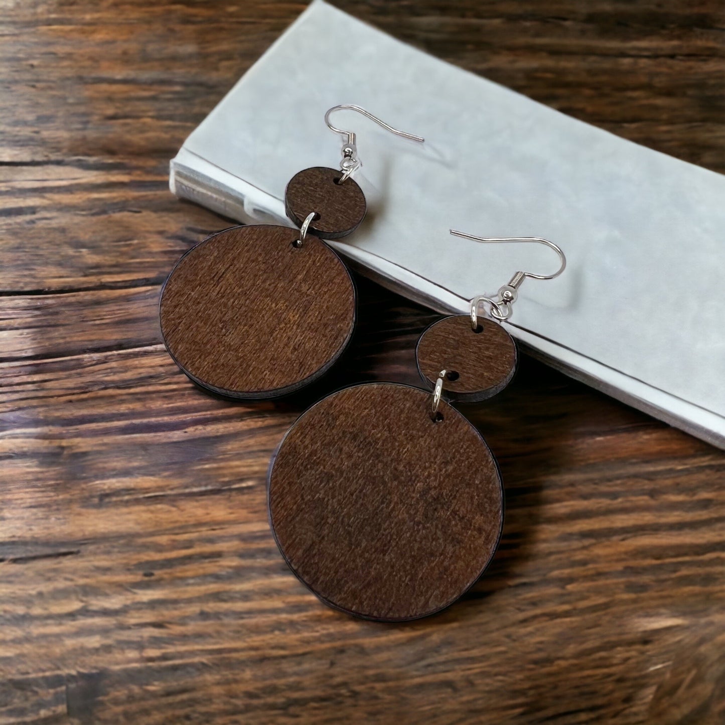 Boho Chic Wooden Earrings - Elevate Your Style! ๐ฟ - Rhythms of Grace Creative