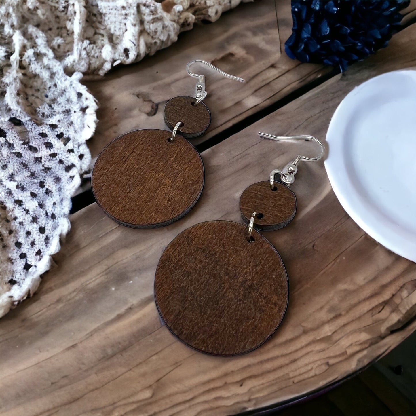 Boho Chic Wooden Earrings - Elevate Your Style! ๐ฟ - Rhythms of Grace Creative