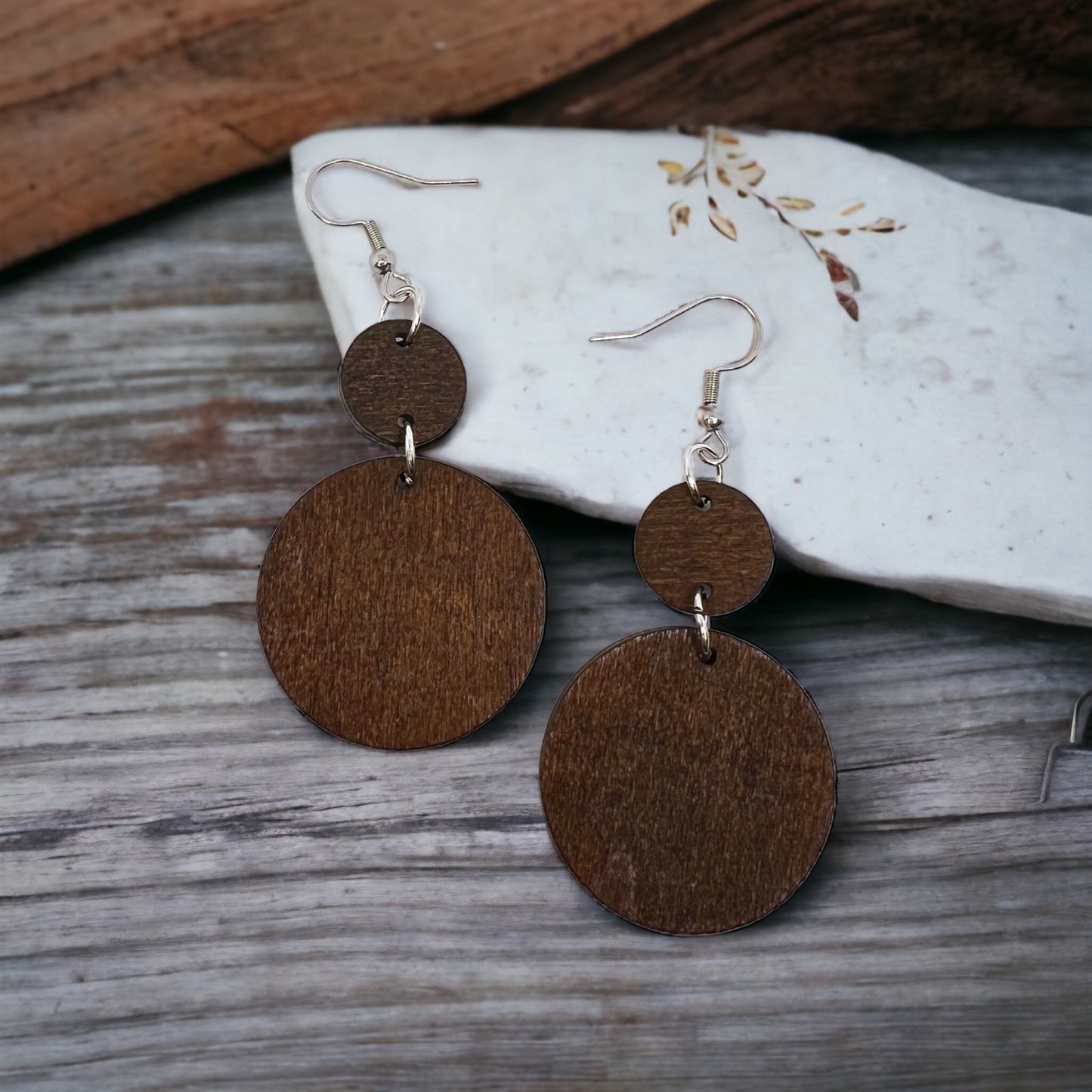 Boho Chic Wooden Earrings - Elevate Your Style! ๐ฟ - Rhythms of Grace Creative