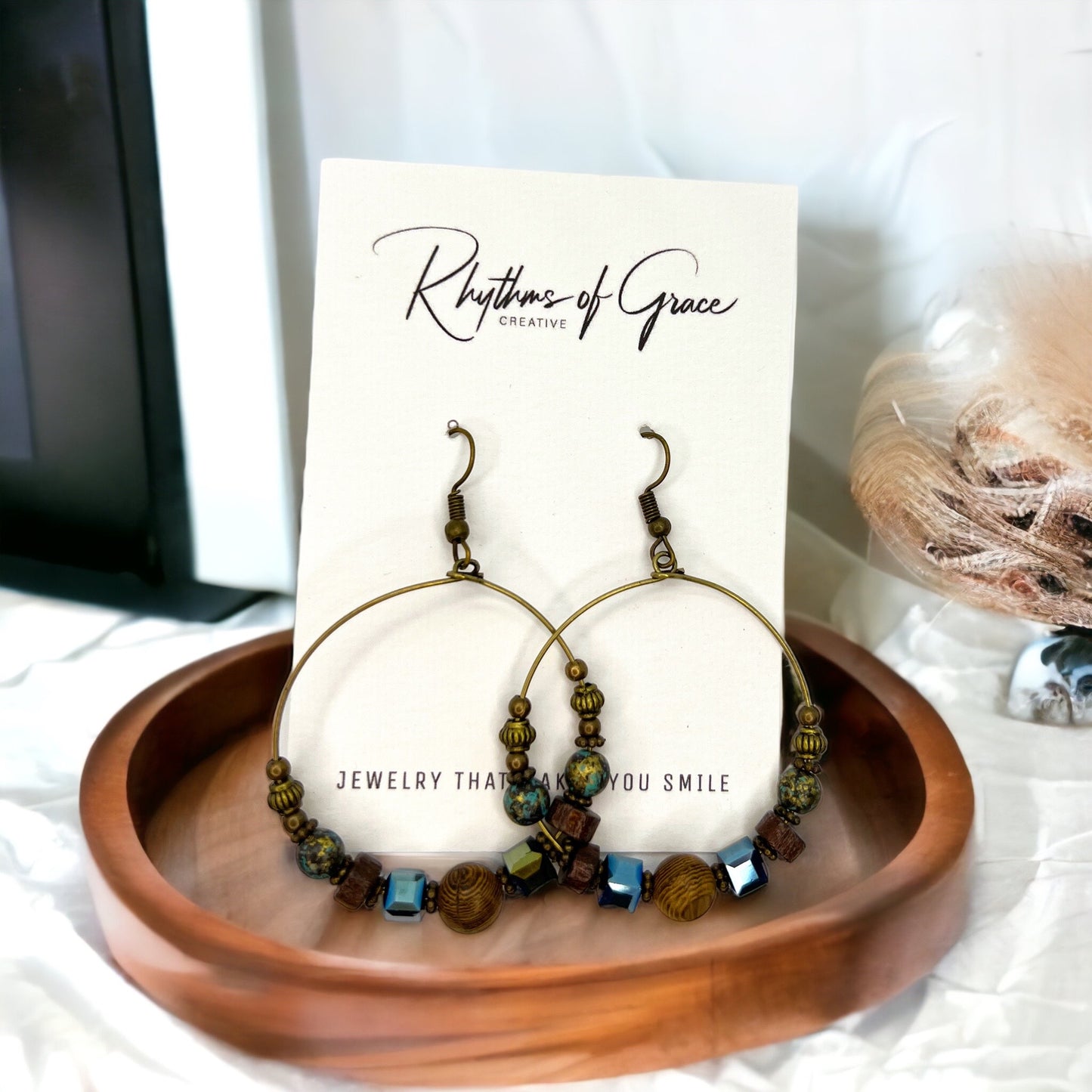 Stunning Handmade Beaded Boho Earrings - Rustic Chic Western Style, Perfect Gift! - Rhythms of Grace Creative